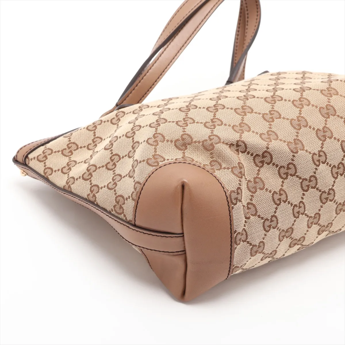 GG Canvas 269878 Canvas x Leather Tote Bag Brown — view 4