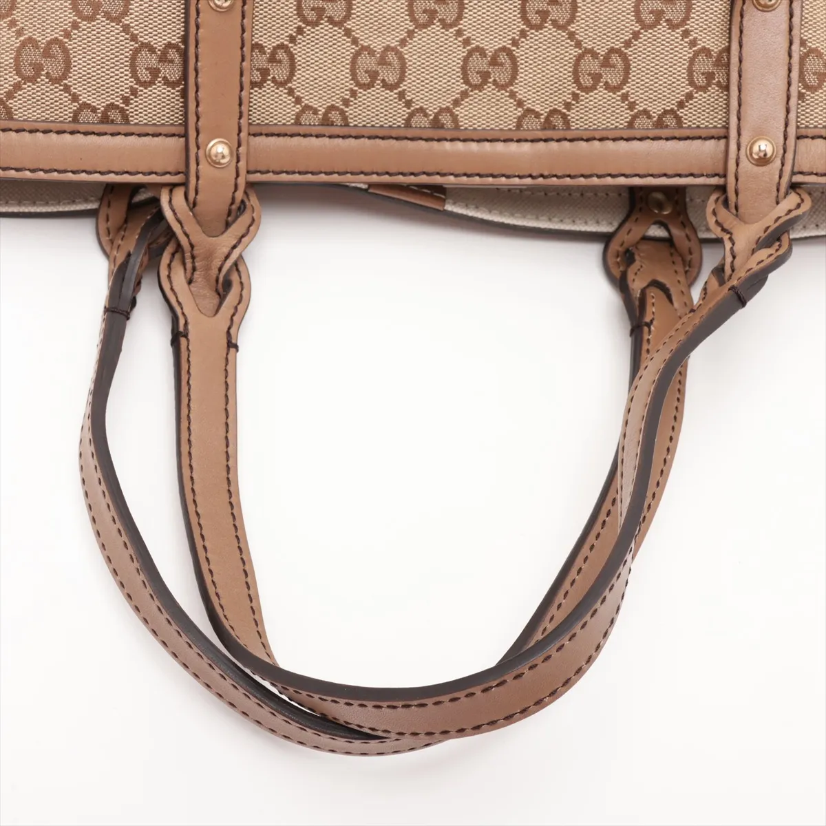 GG Canvas 269878 Canvas x Leather Tote Bag Brown — view 5
