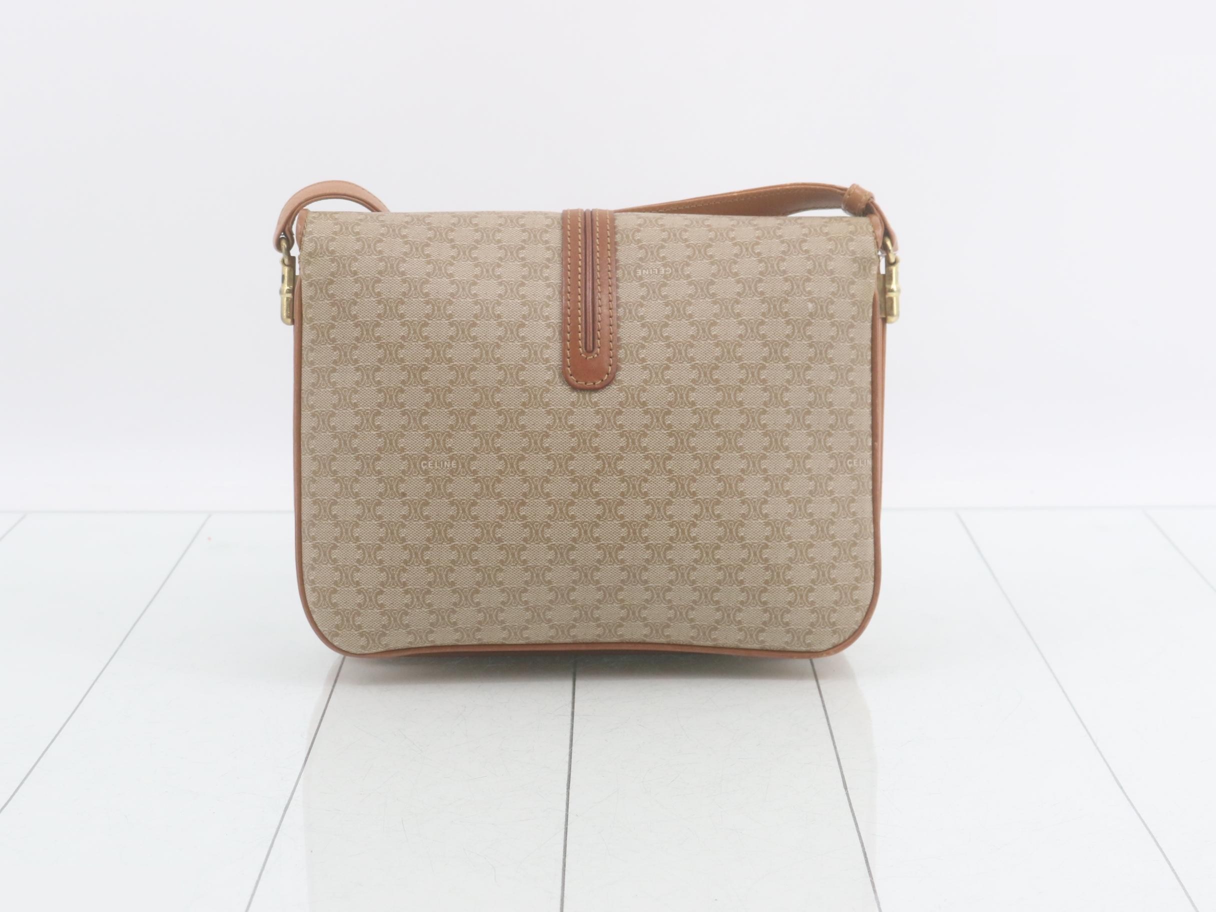 Macadam Shoulder Bag, Beige, PVC — view 2