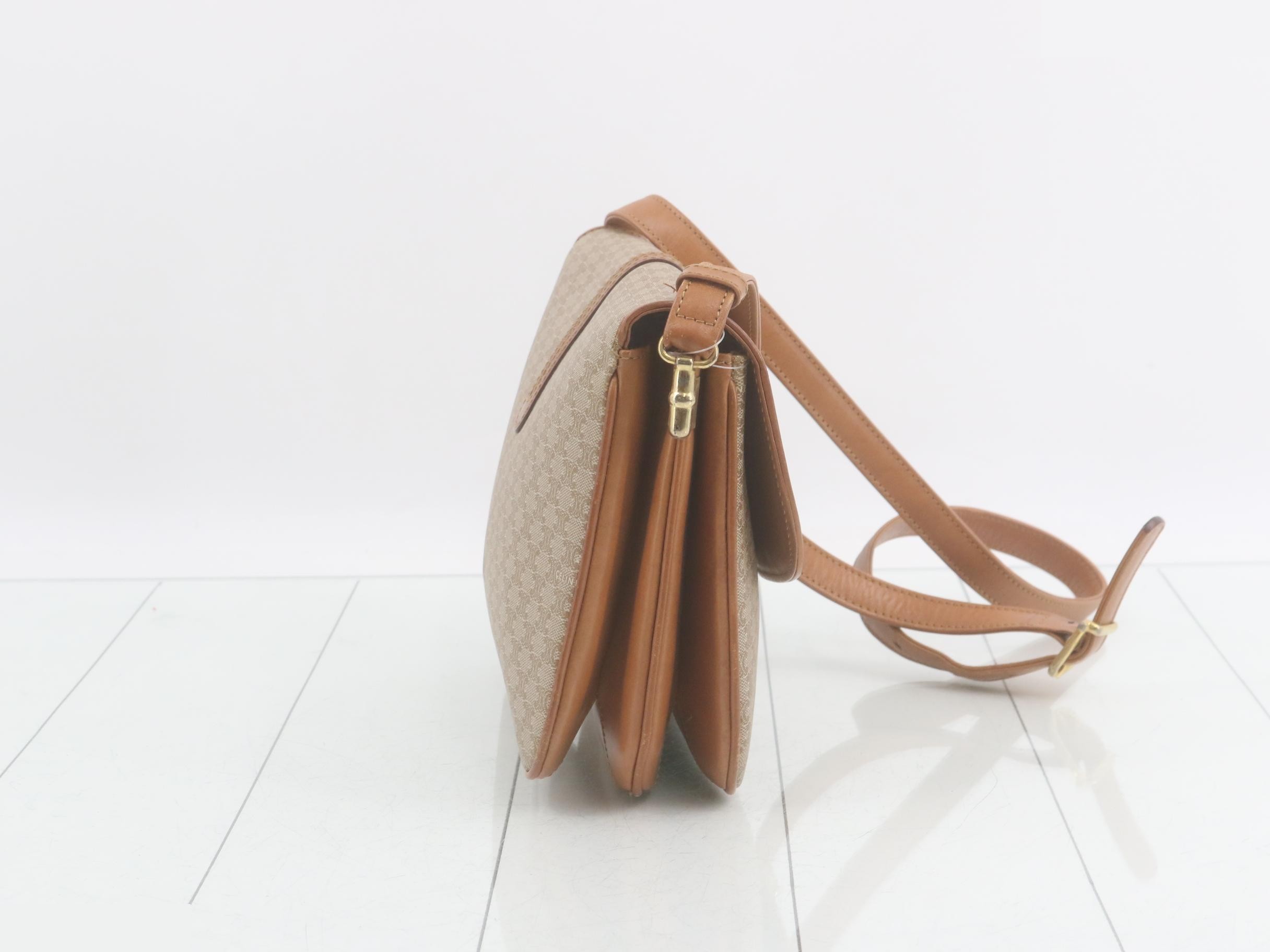 Macadam Shoulder Bag, Beige, PVC — view 4