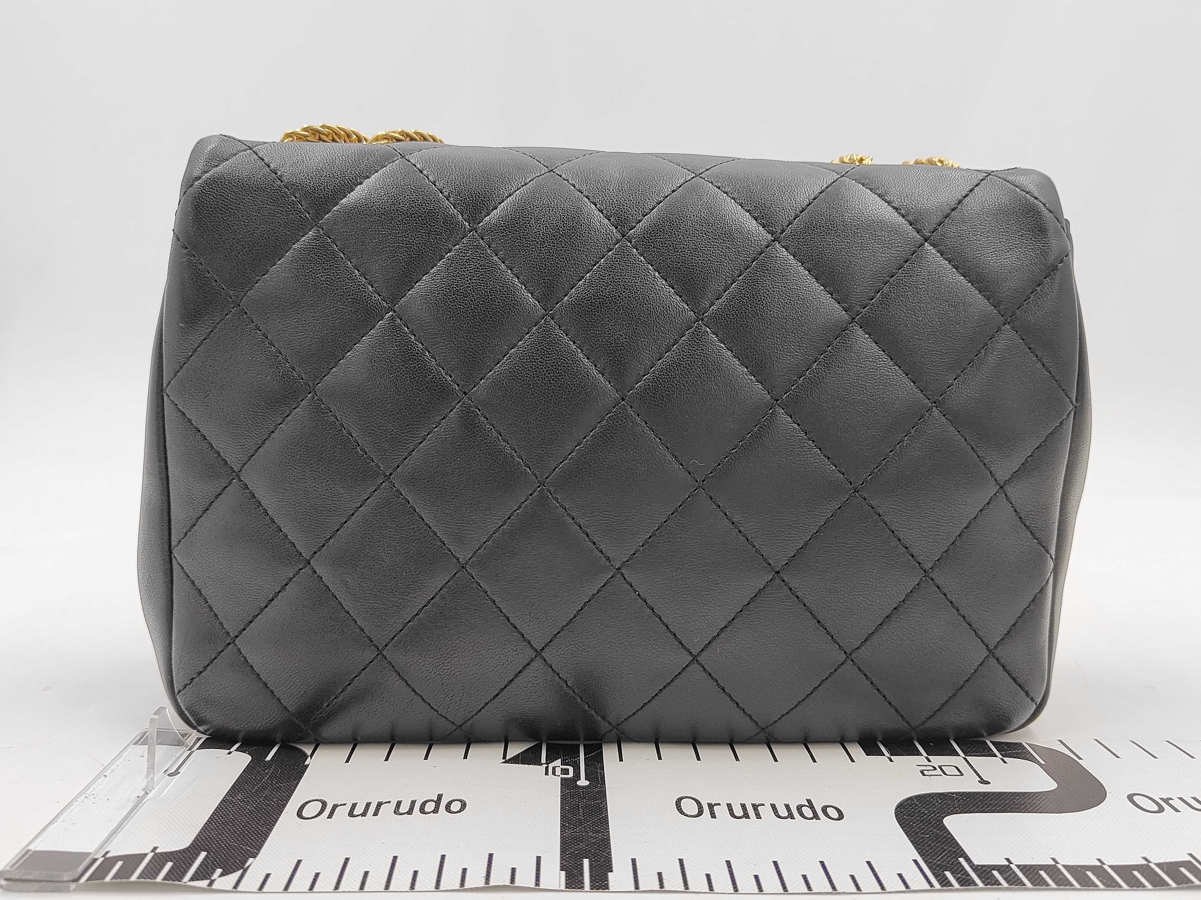 Classic Flap Cruise Black Quilted Lambskin Shoulder Bag, Size 24, Gold Hardware, 22C — view 2