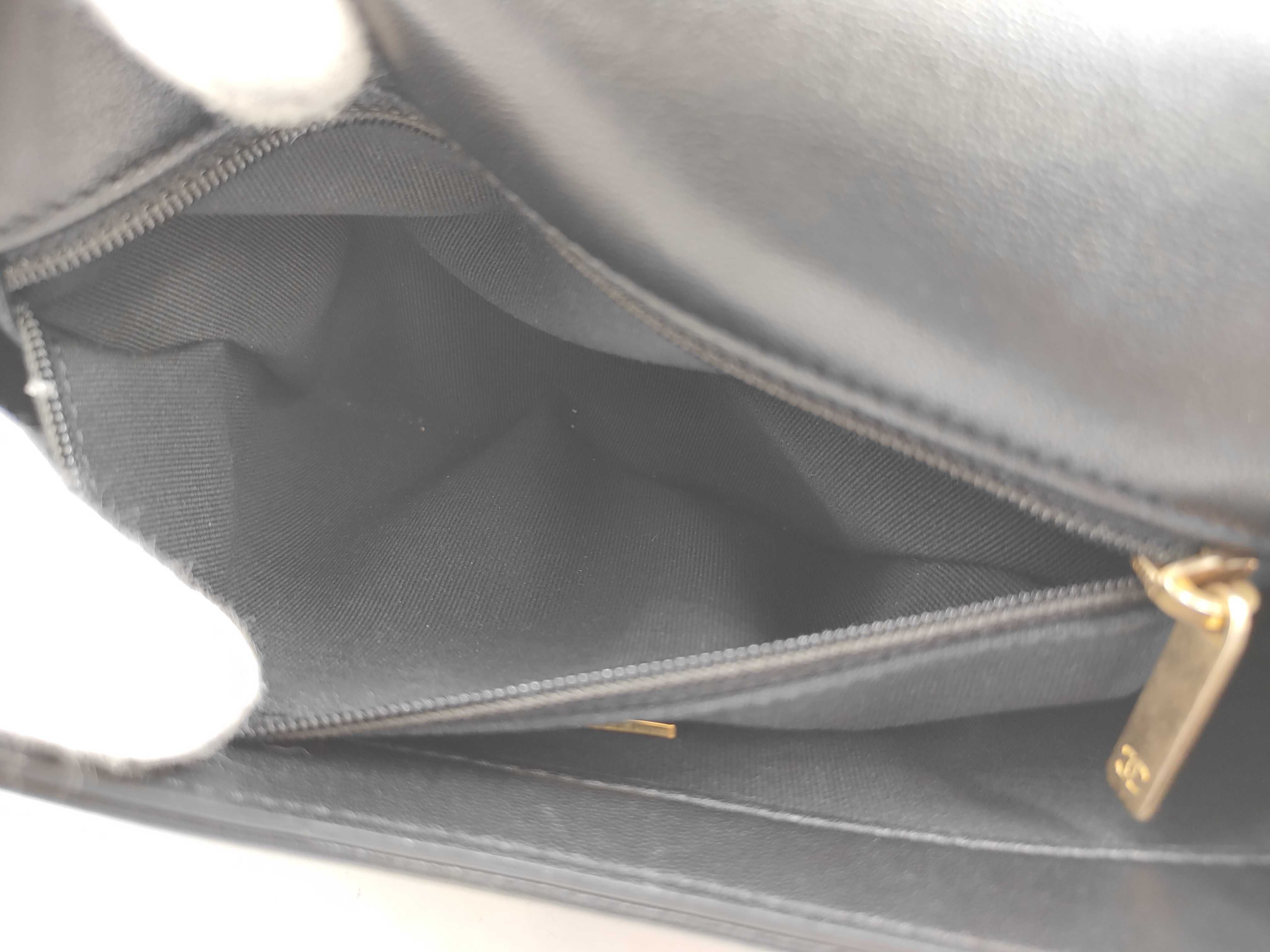 Classic Flap Cruise Black Quilted Lambskin Shoulder Bag, Size 24, Gold Hardware, 22C — view 14
