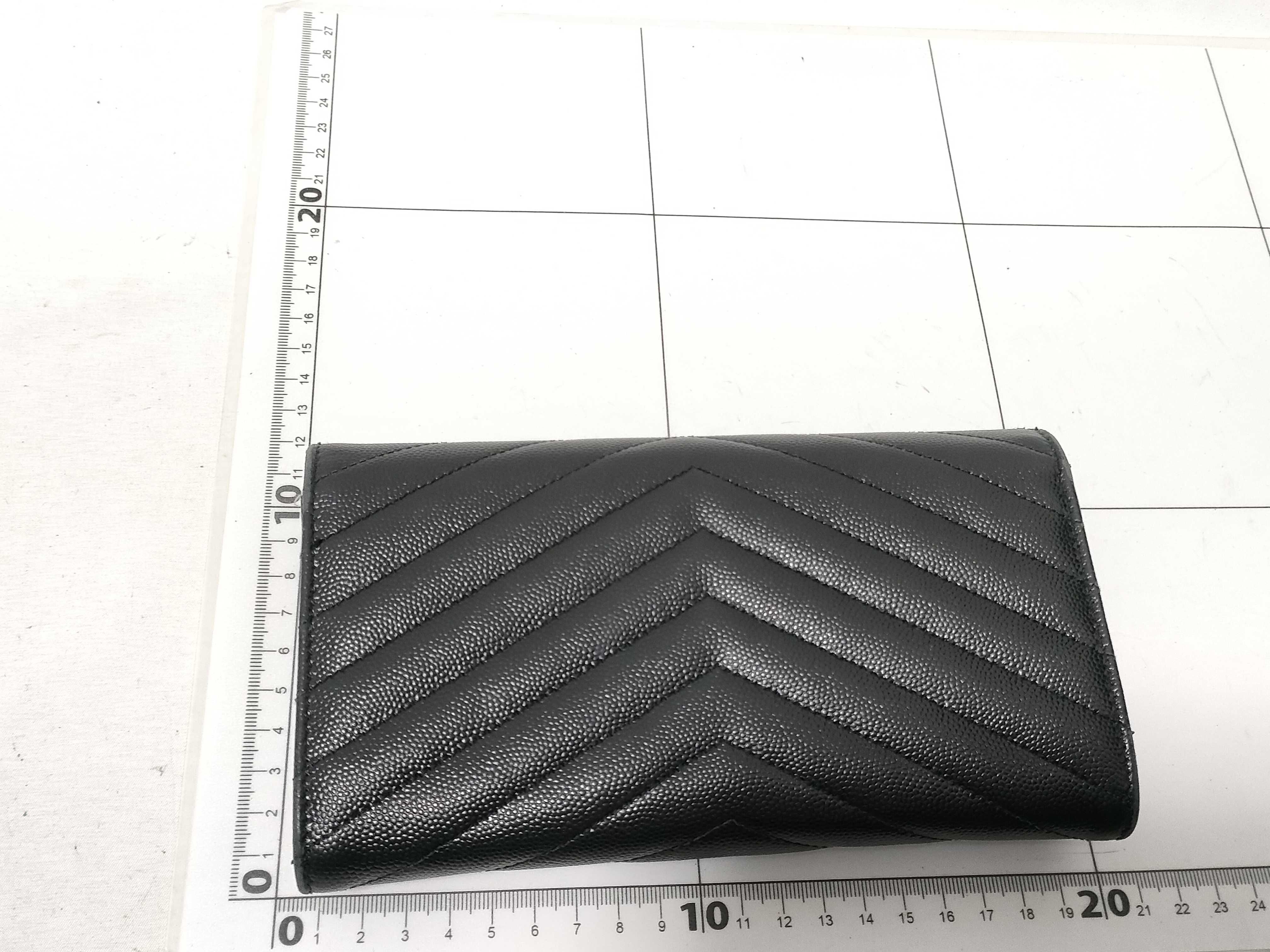 V-stitch Leather Wallet — view 2