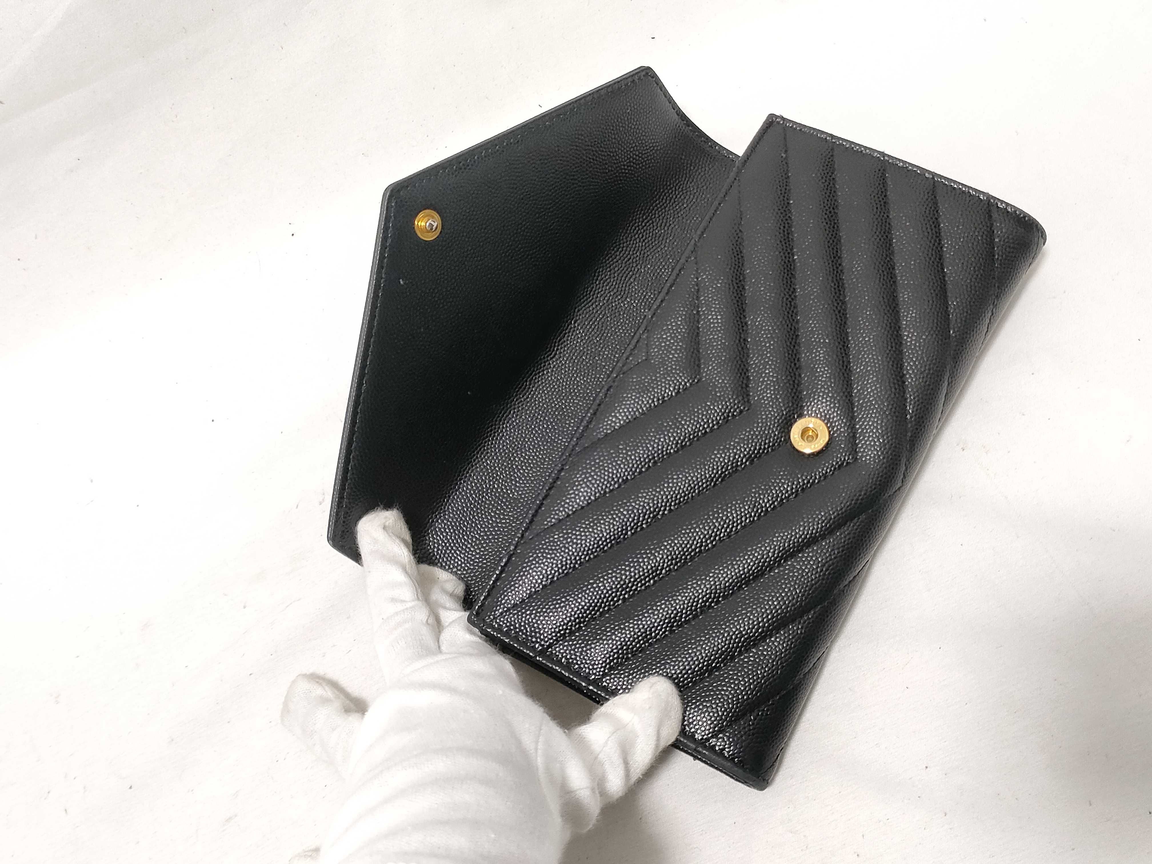 V-stitch Leather Wallet — view 12