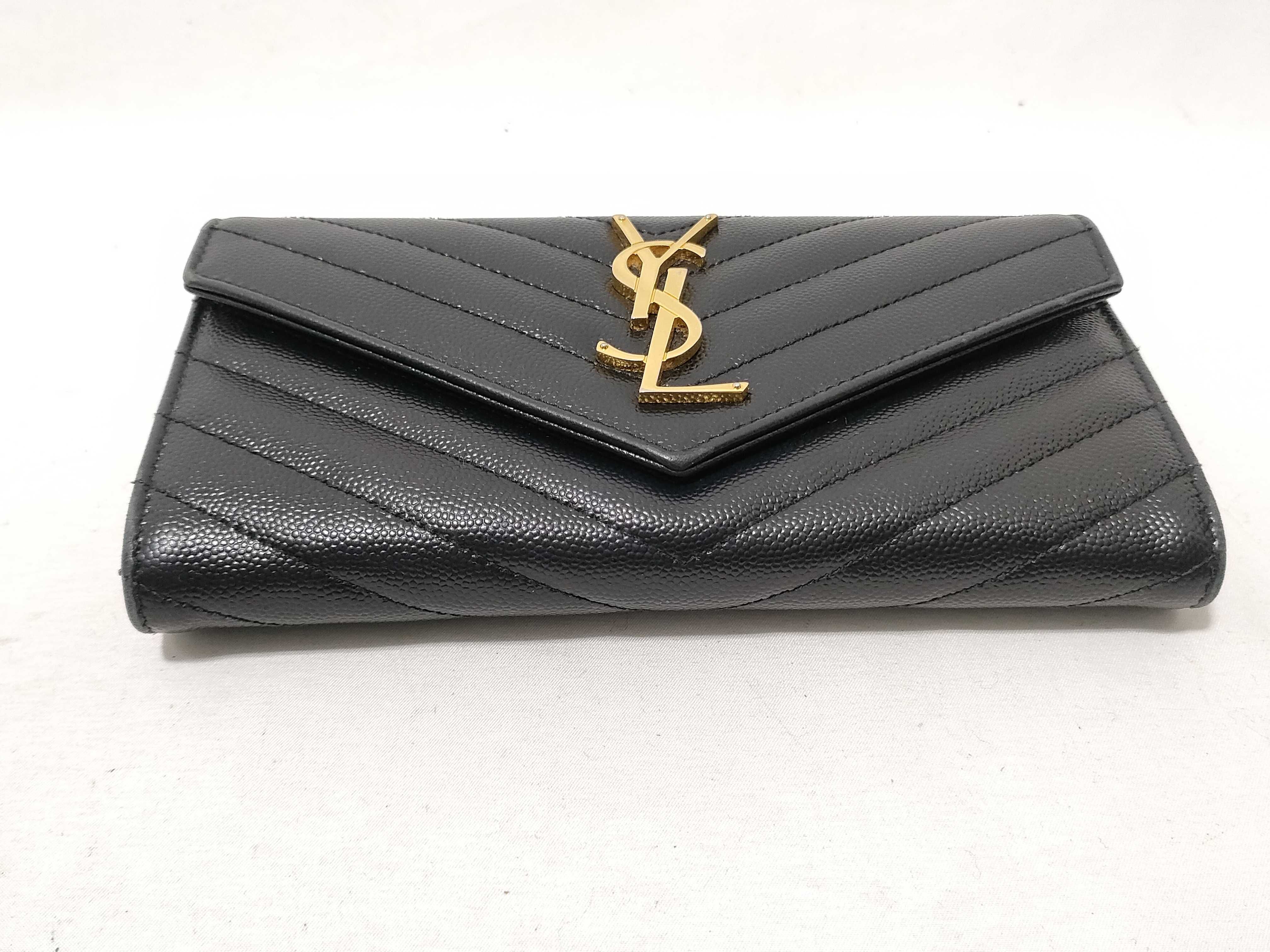 V-stitch Leather Wallet — view 3