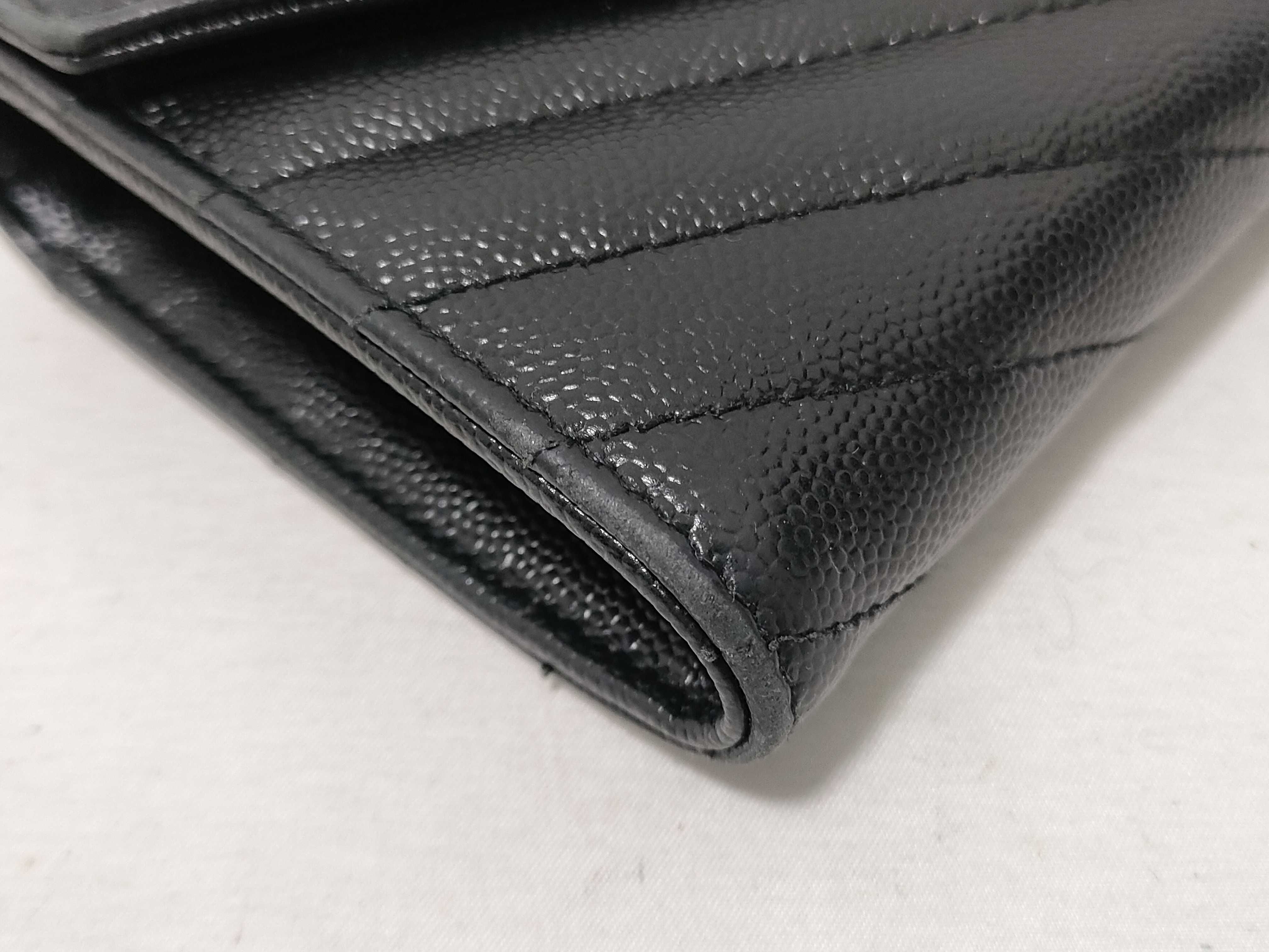 V-stitch Leather Wallet — view 4