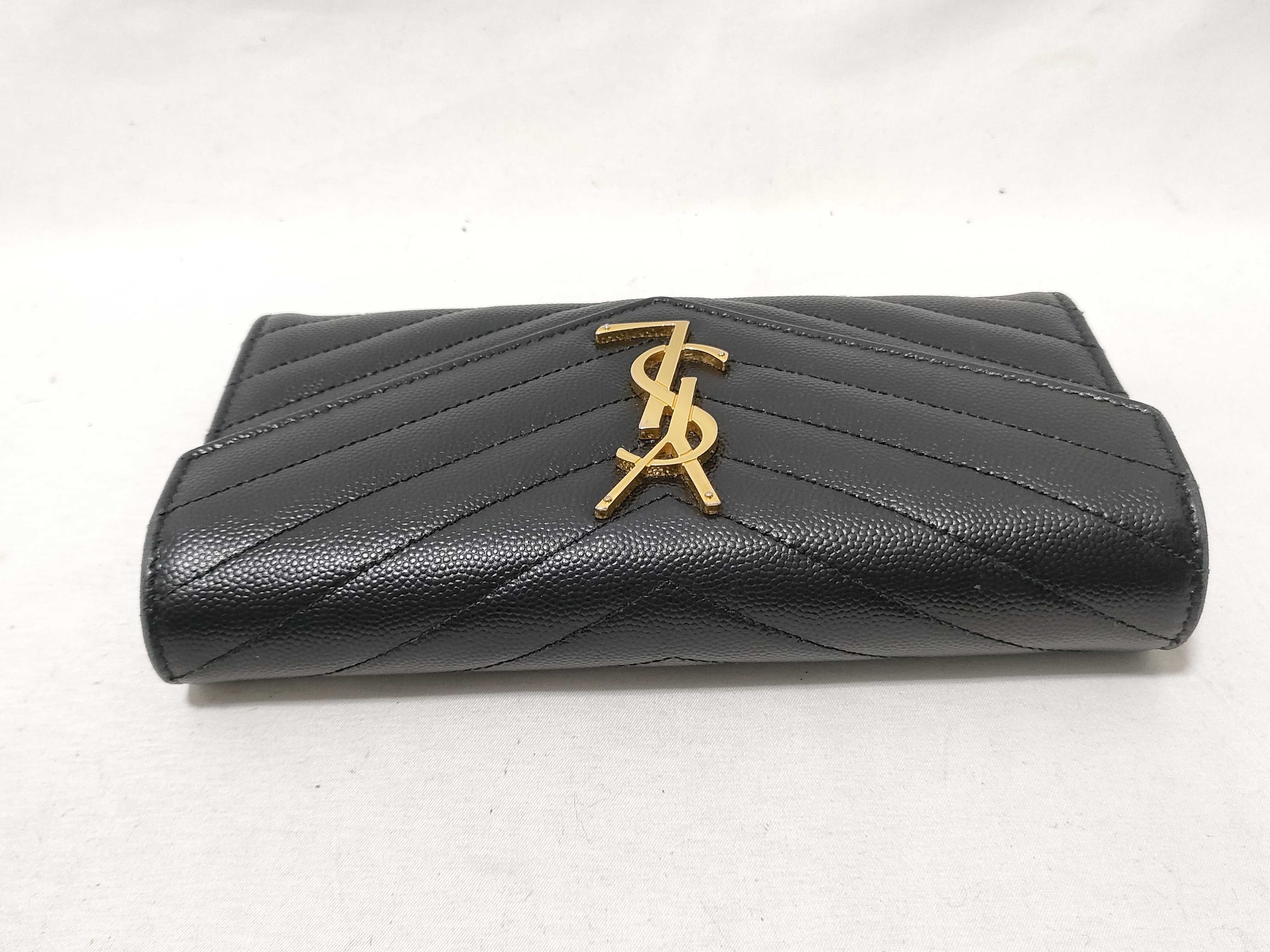 V-stitch Leather Wallet — view 6