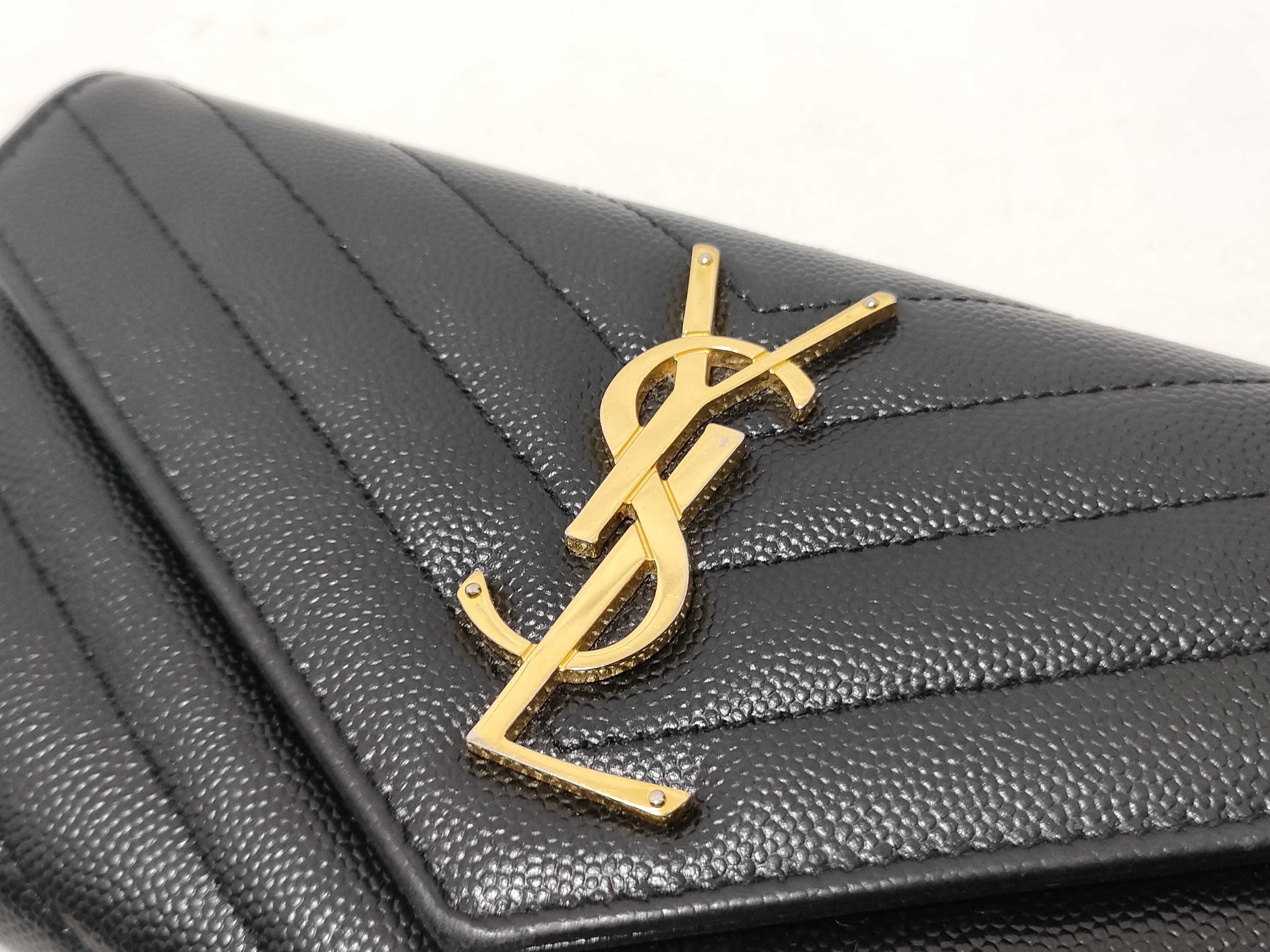 V-stitch Leather Wallet — view 7
