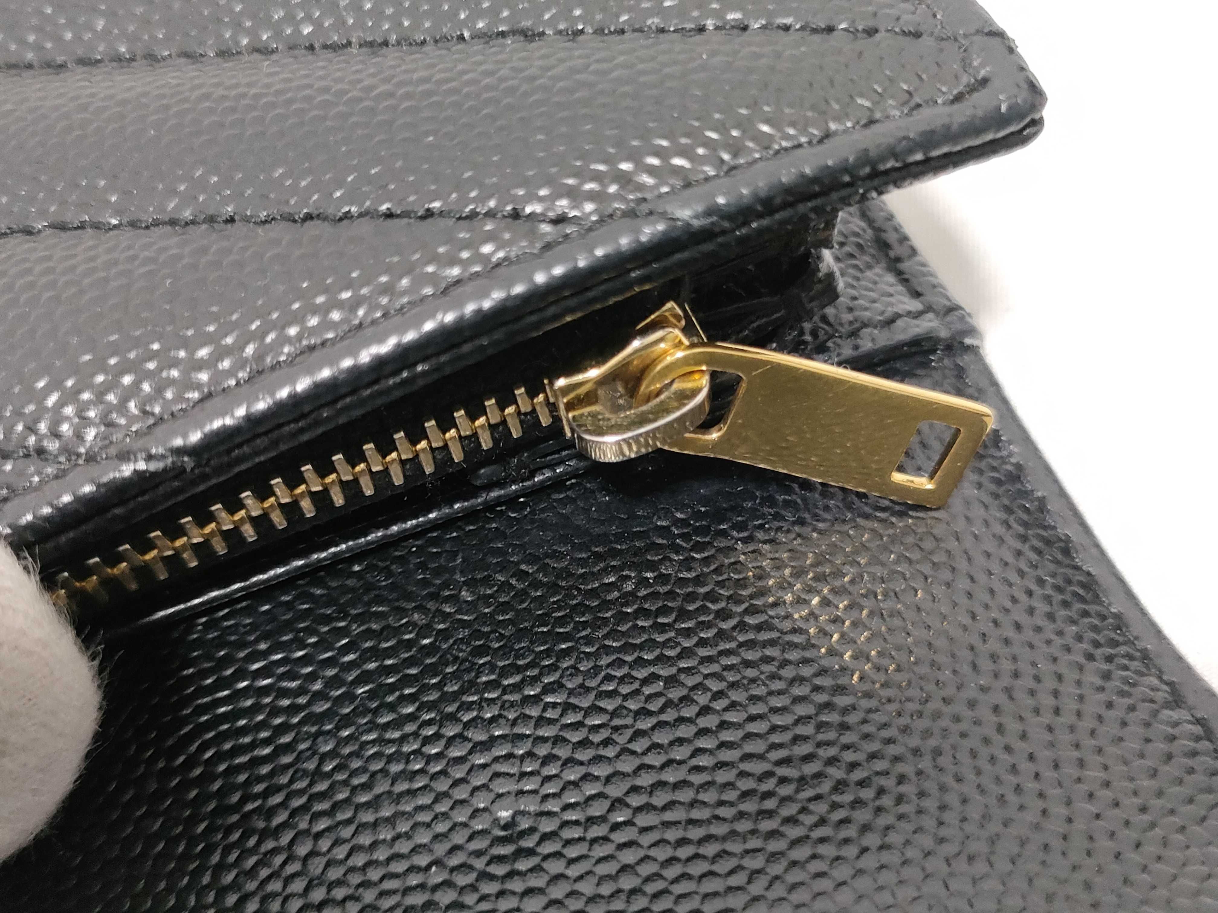 V-stitch Leather Wallet — view 8