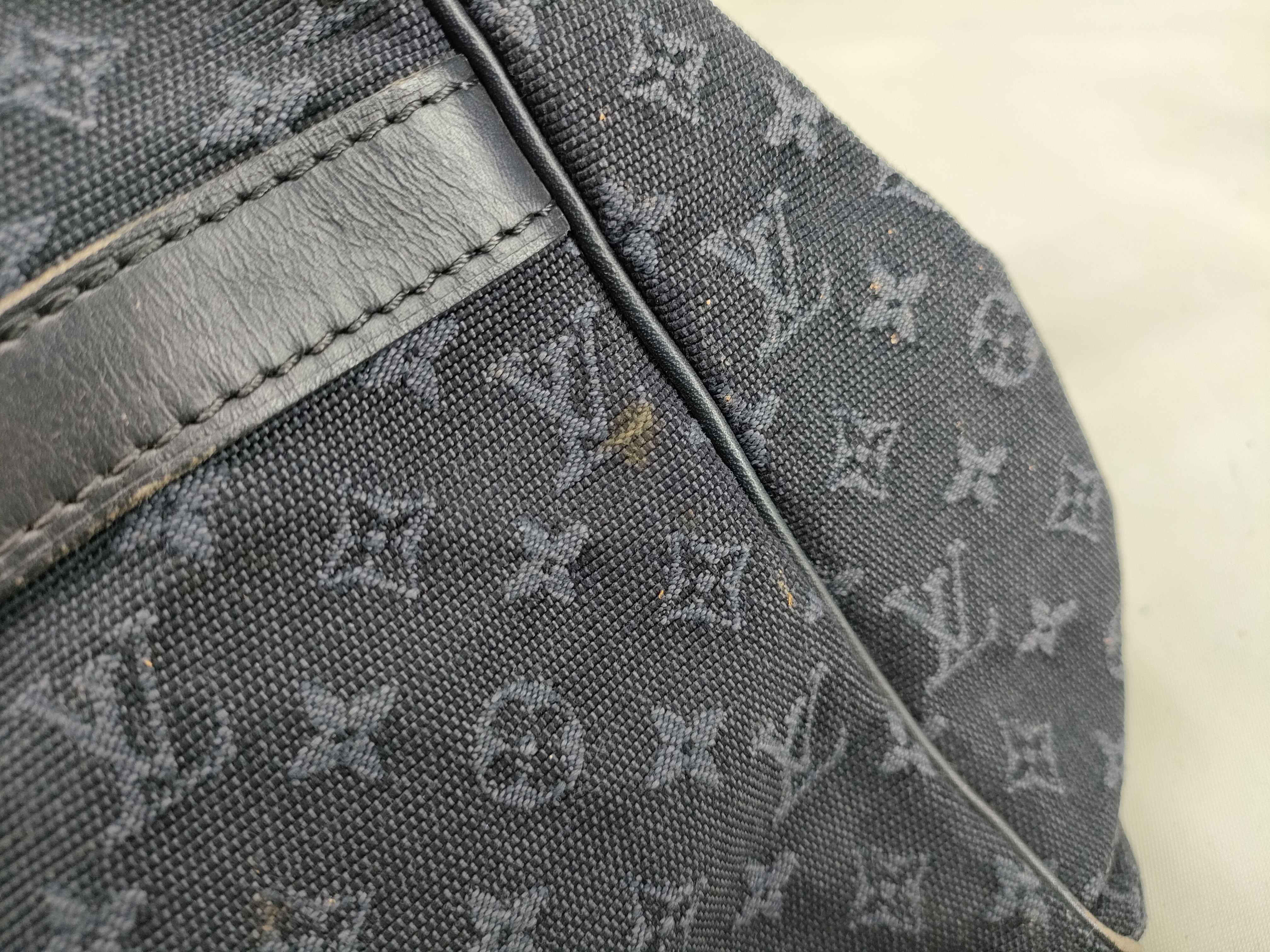 Monogram Mini Louis Vuitton Josephine GM Monogram Mini Lin Black Handbag — view 14