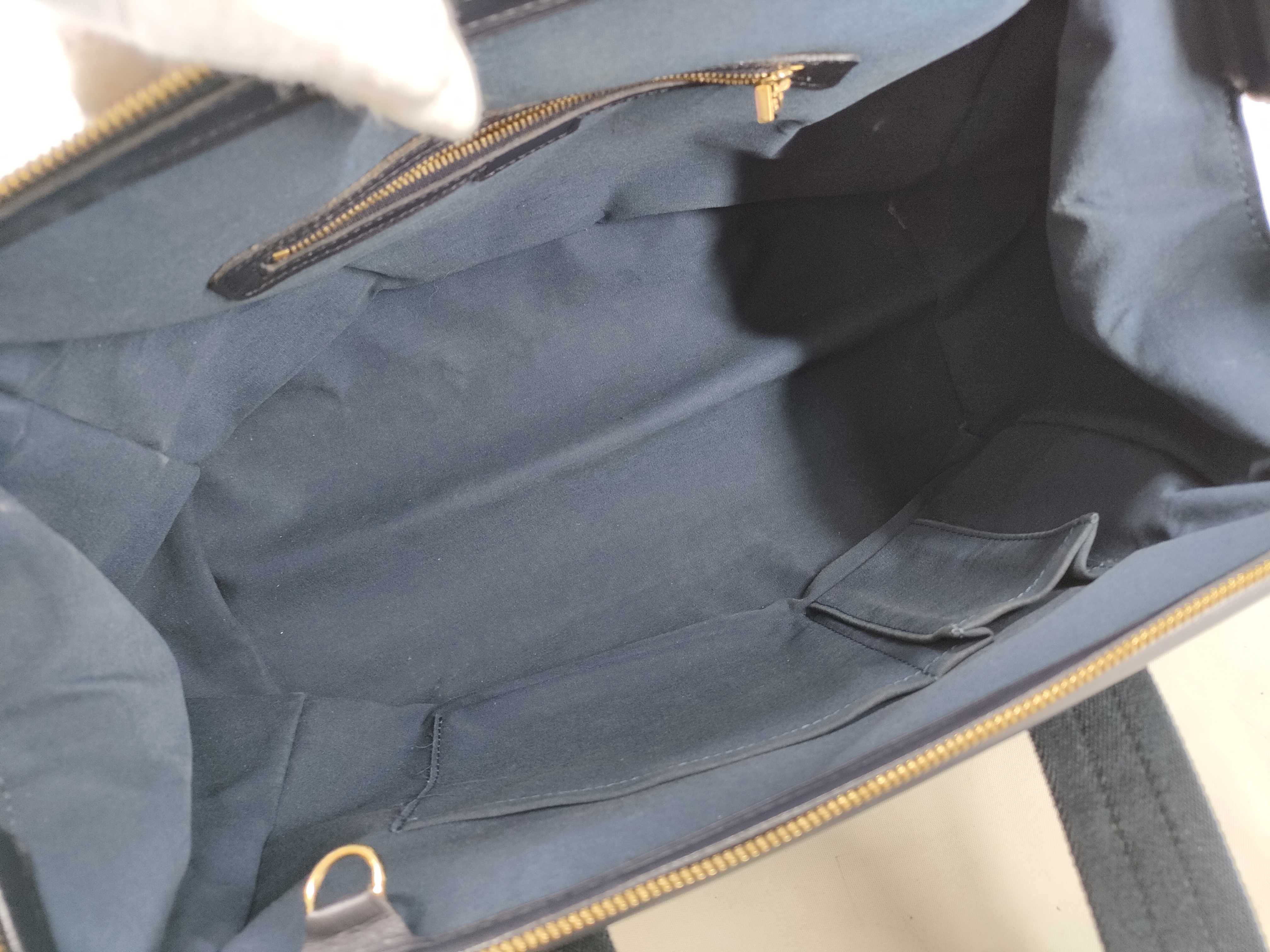 Monogram Mini Louis Vuitton Josephine GM Monogram Mini Lin Black Handbag — view 9