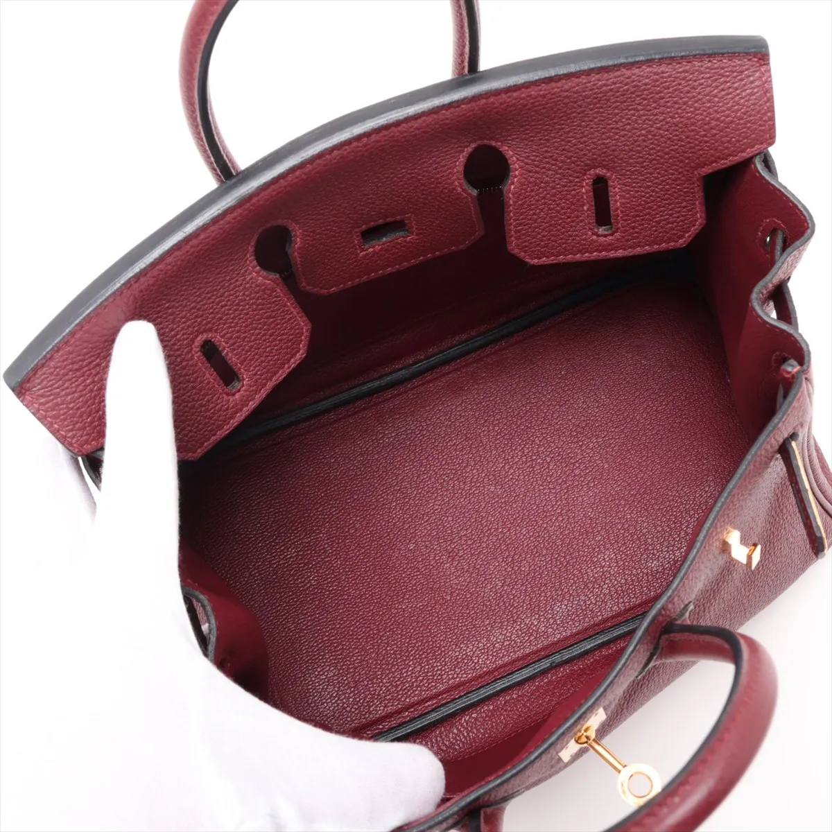 [Individually packaged] Hermes Birkin 25 Letournée Togo Rouge H Gold Hardware Y: 2020 — view 7