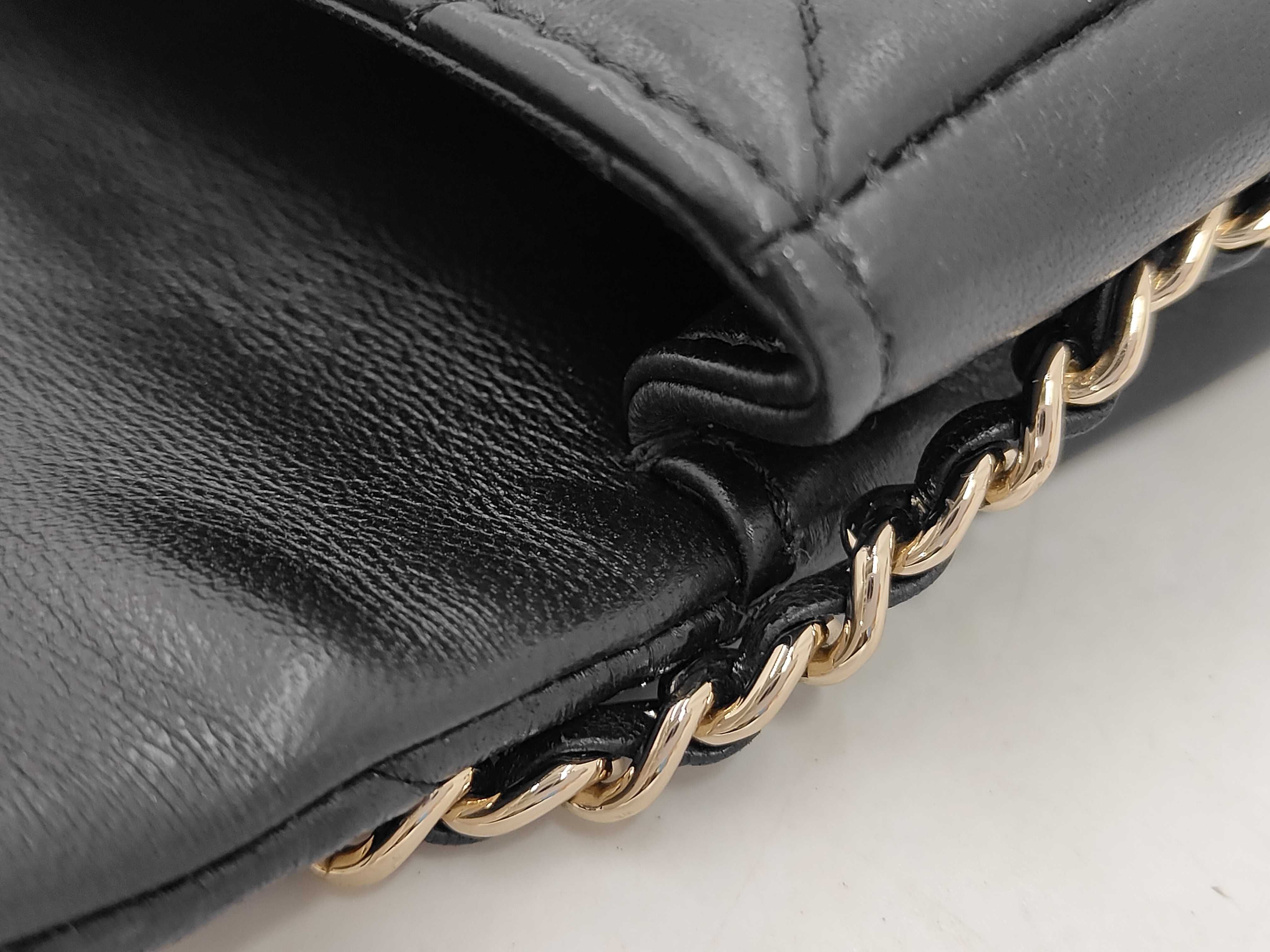 Lambskin Mini Matelassé Pearl Black Shoulder Bag — view 8