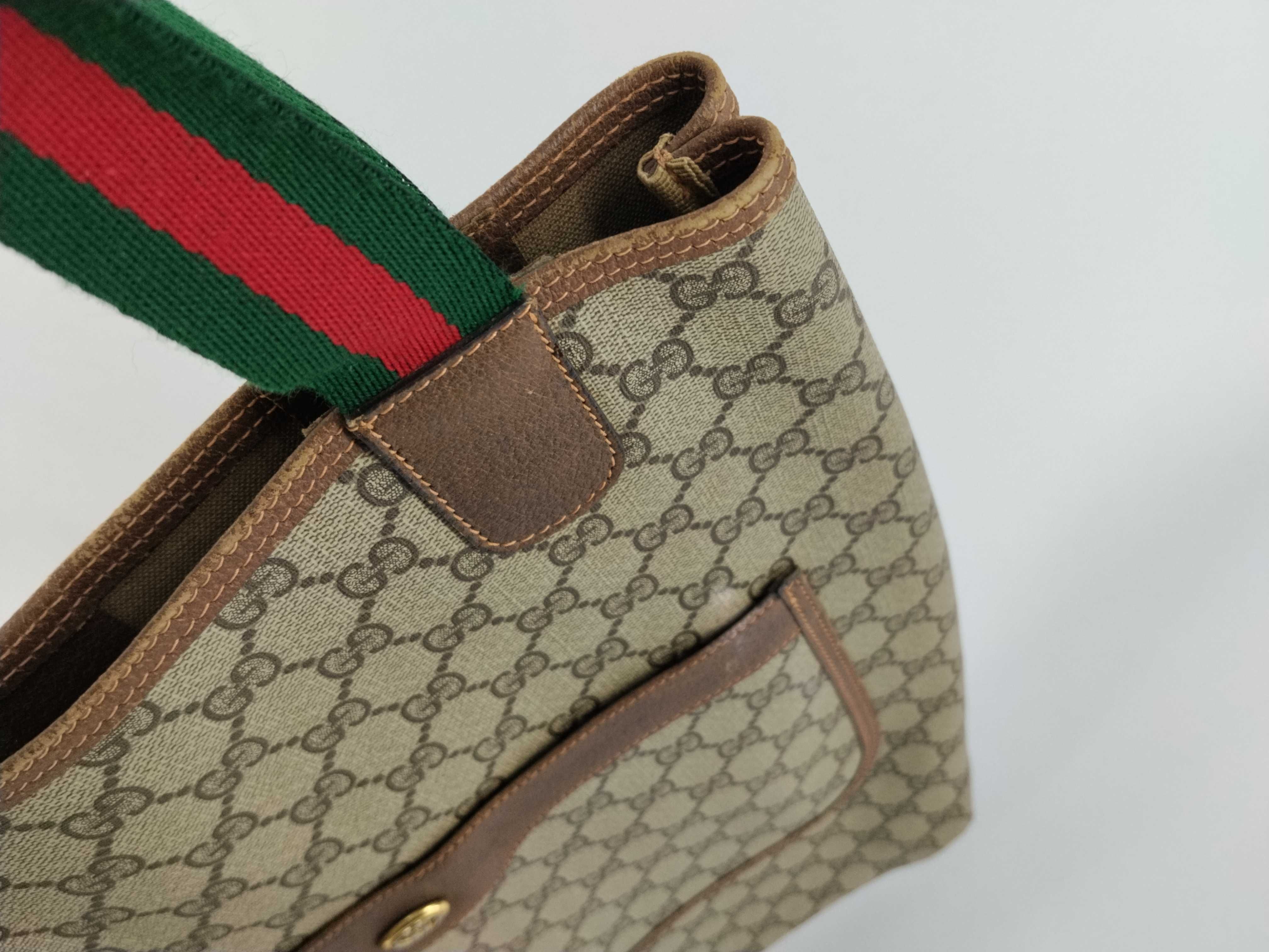 GG Supreme Gucci GG pattern tote bag, Sherry line tote bag — view 8