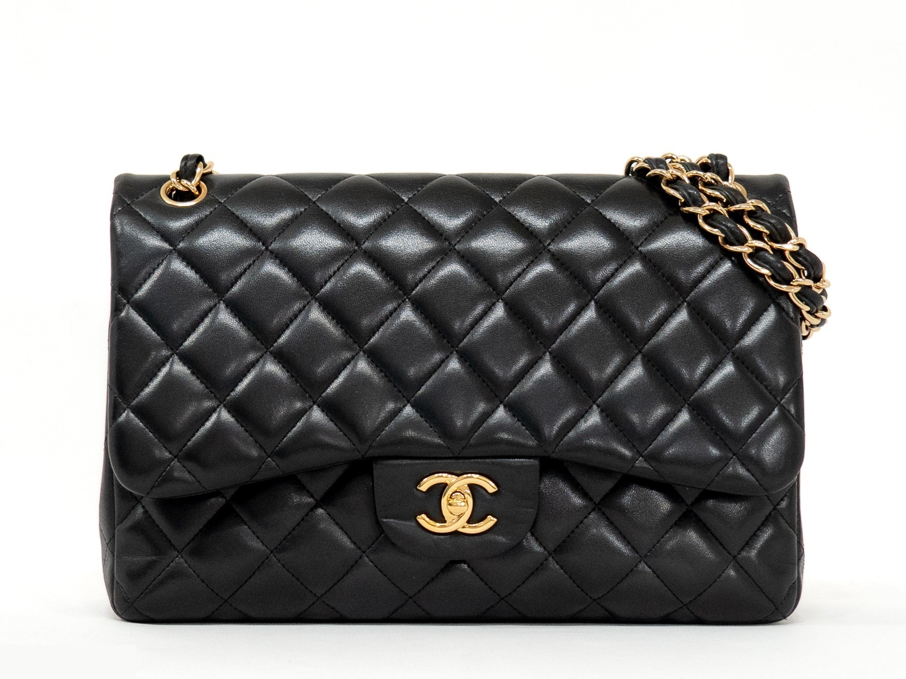 Large Matelassé Seal Double Flap