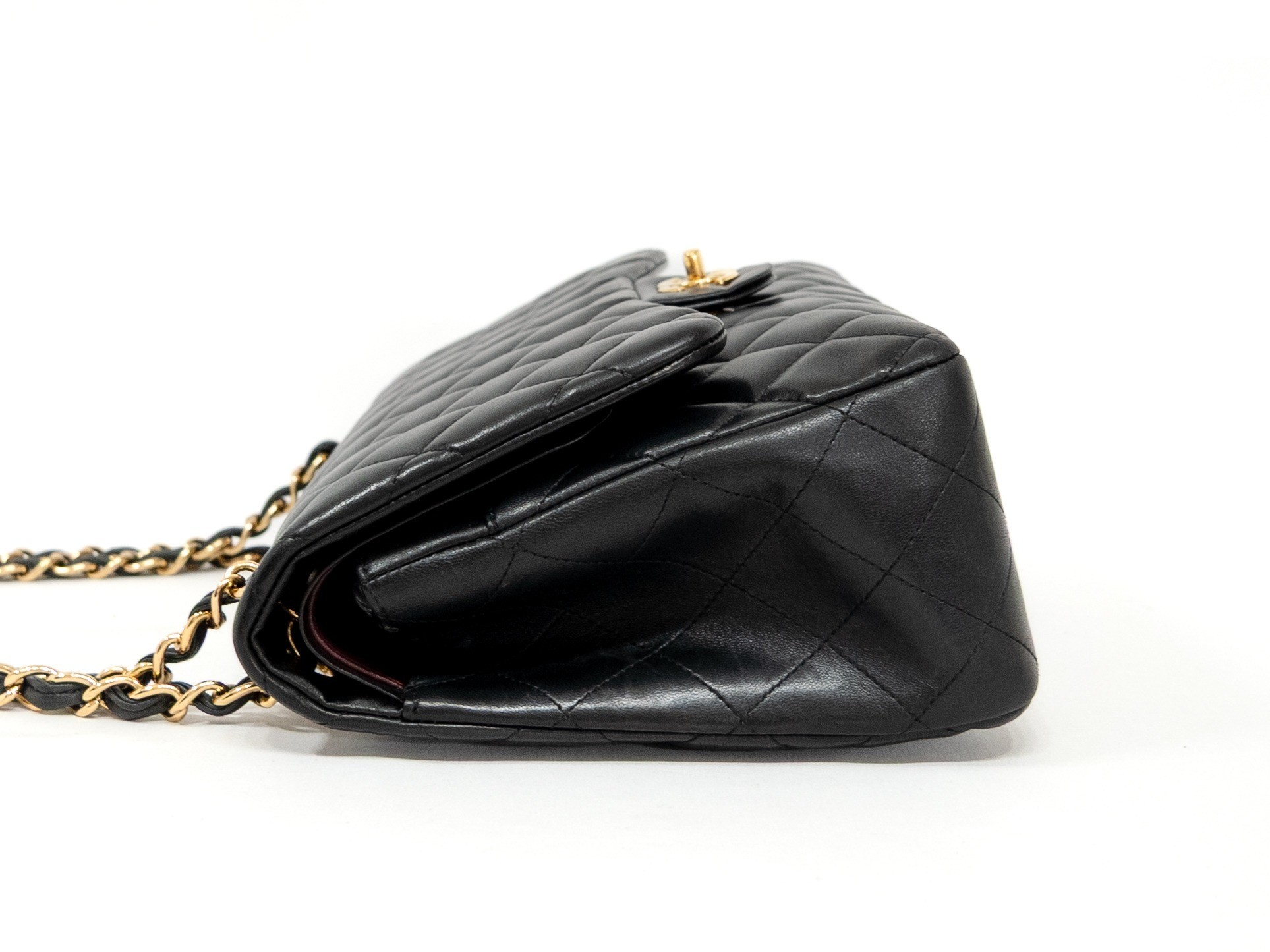 Large Matelassé Seal Double Flap — view 4