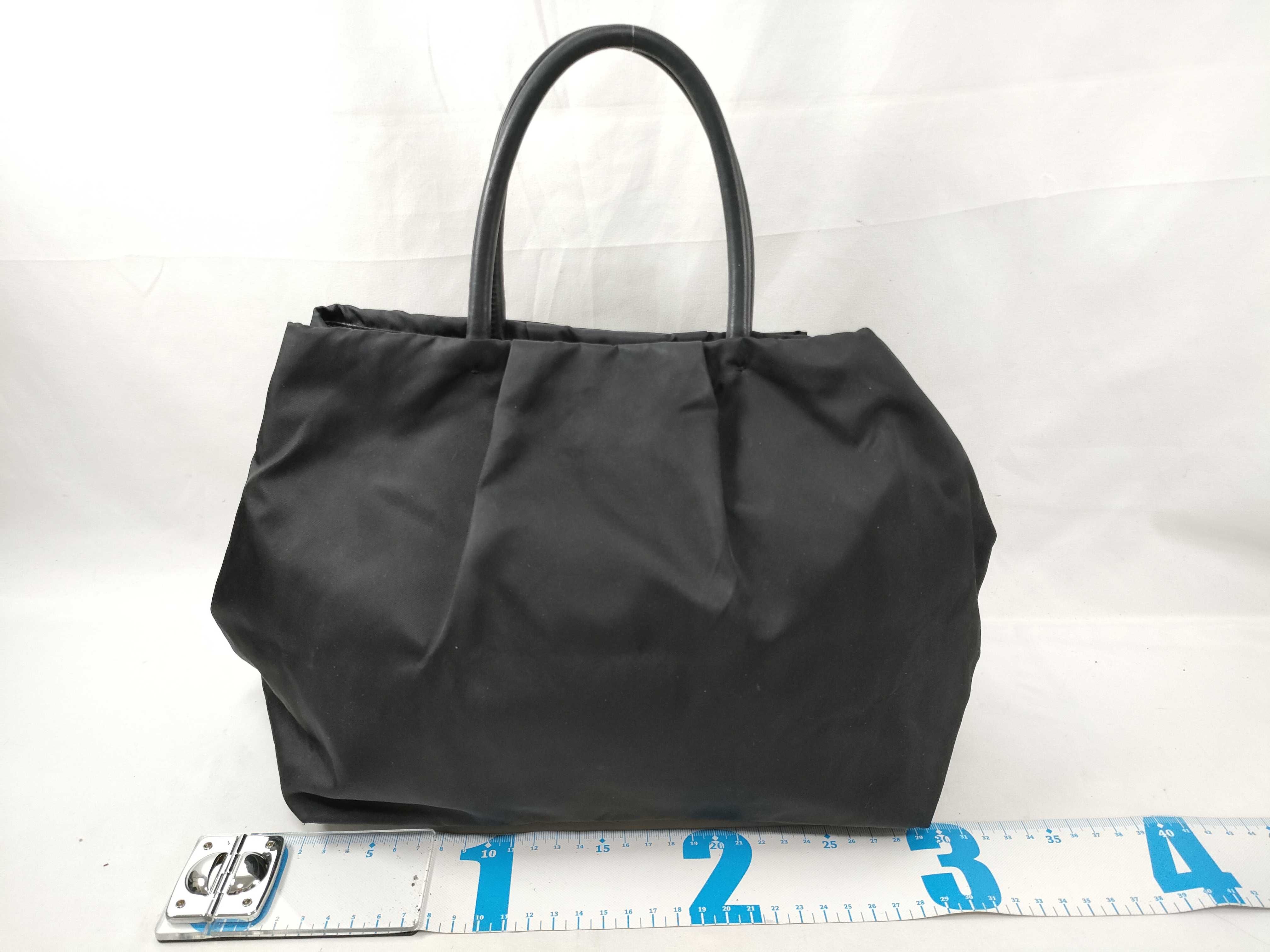Handbag Ribbon Nylon Black Handbag — view 2