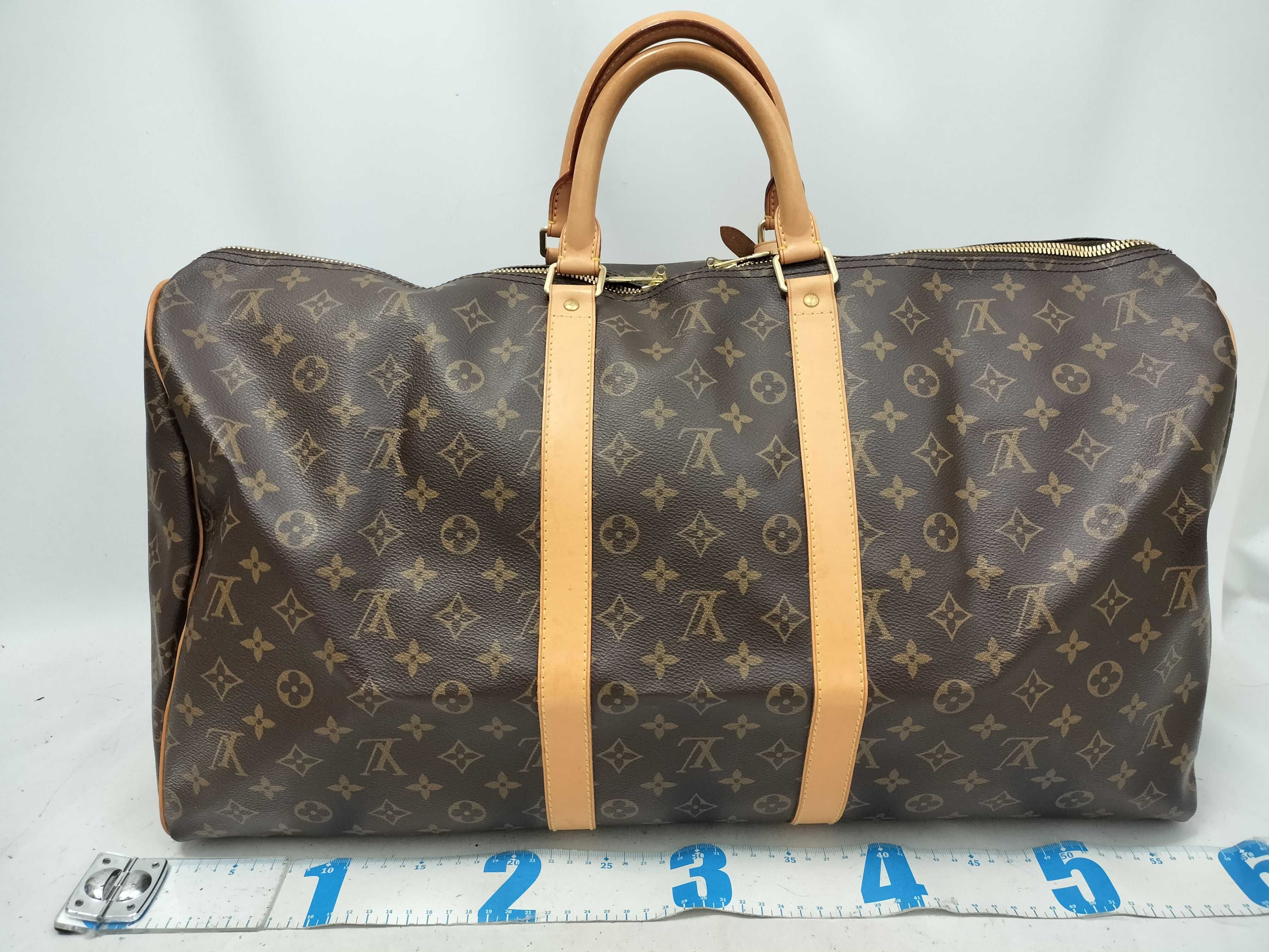 Monogram FR- Monogram Keepall 55 M41414 MB0045 Brown Boston Bag — view 2