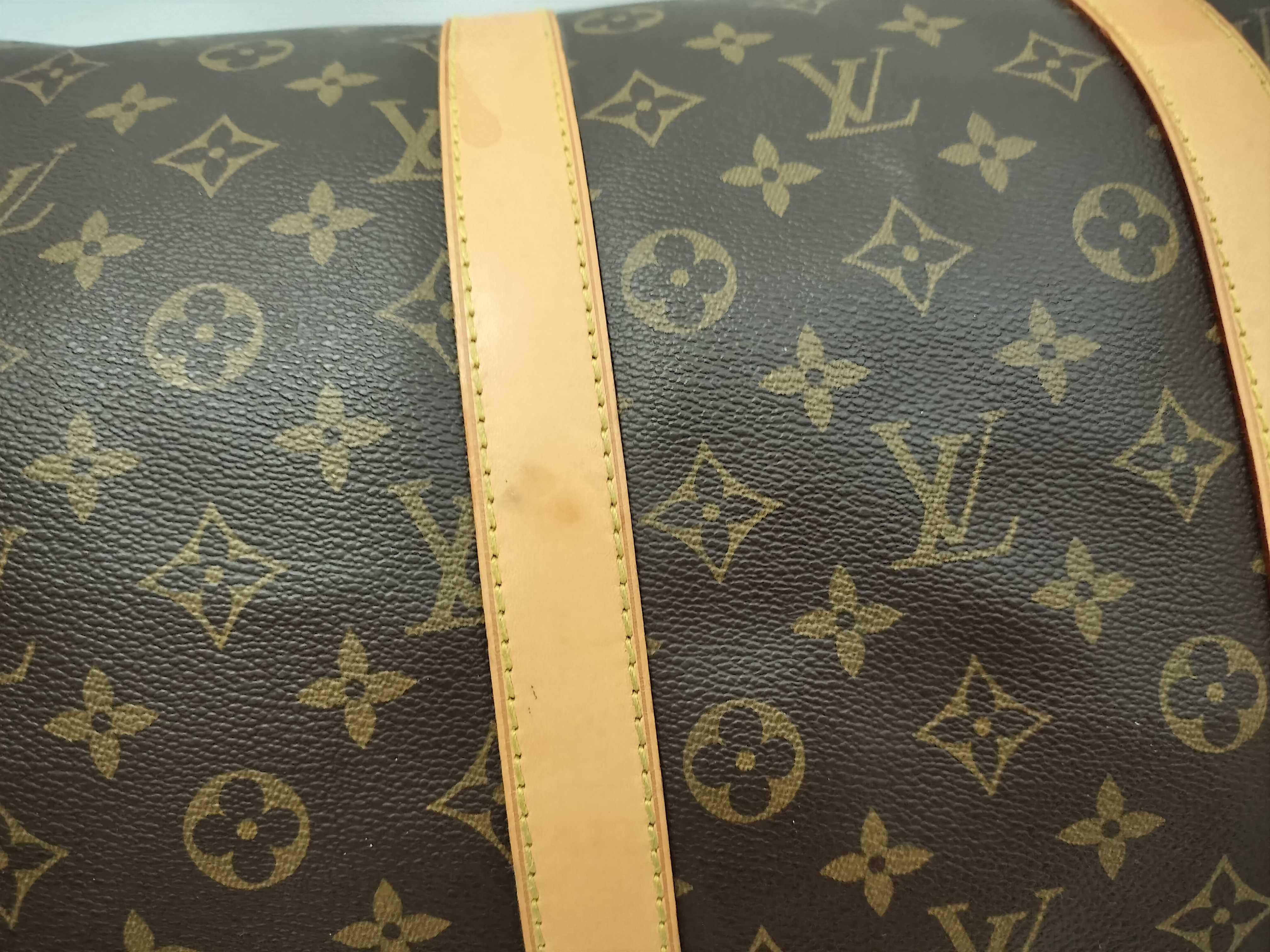 Monogram FR- Monogram Keepall 55 M41414 MB0045 Brown Boston Bag — view 13