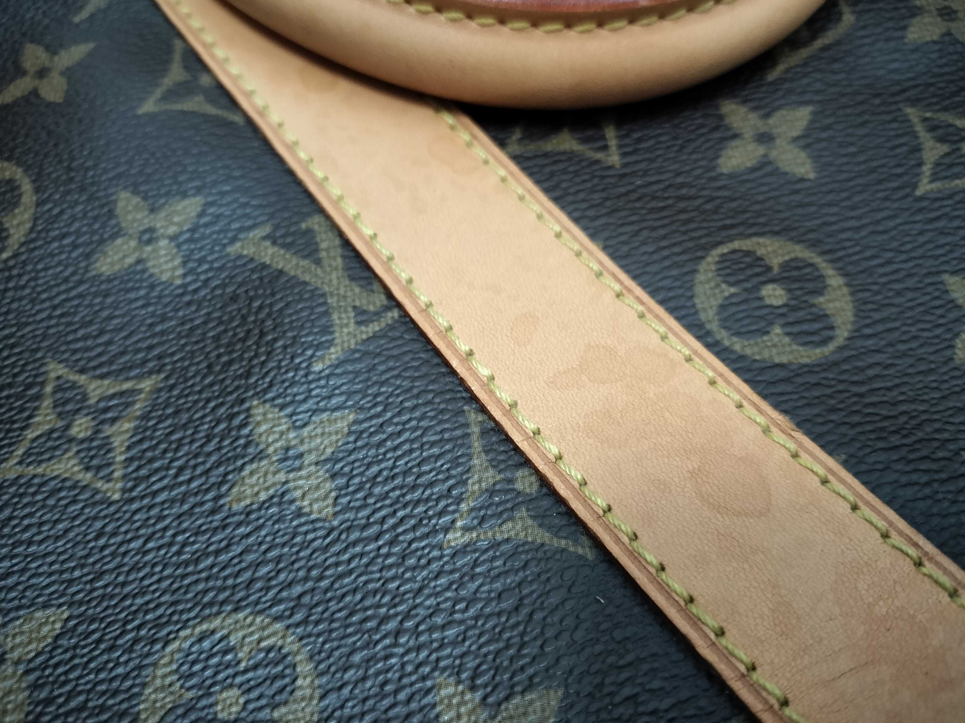 Monogram FR- Monogram Keepall 55 M41414 MB0045 Brown Boston Bag — view 15