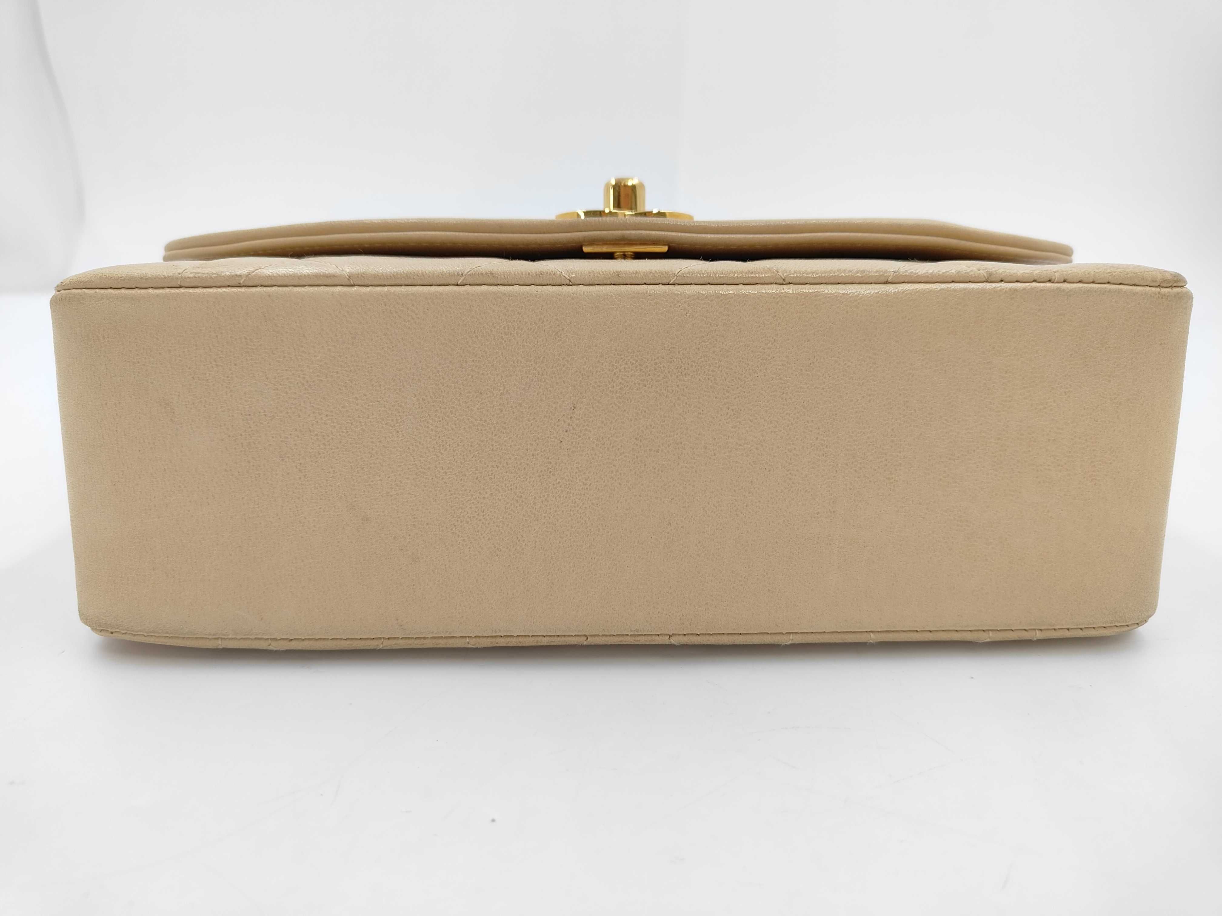 Diana Lambskin Diana 22 Beige Shoulder Bag — view 6