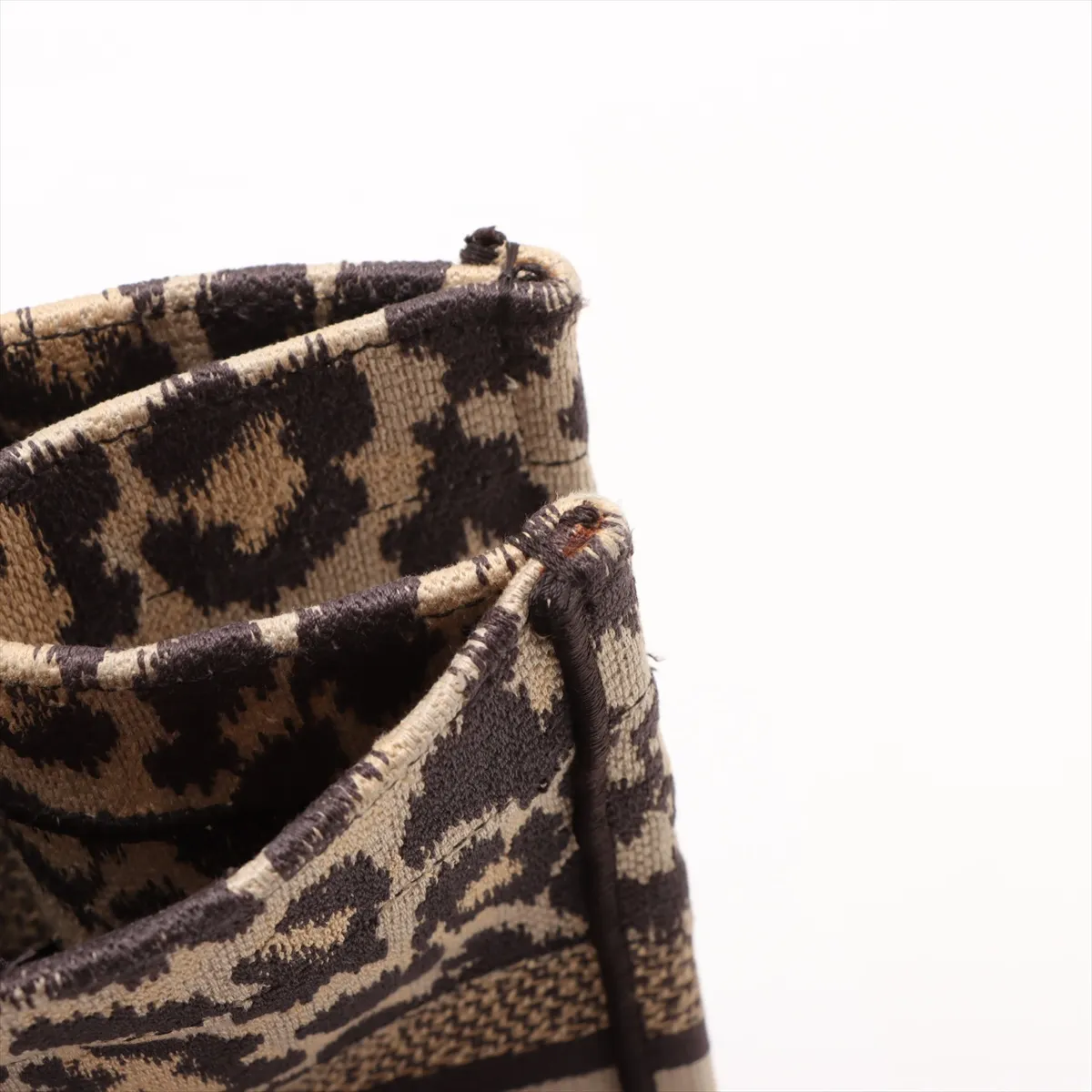 Book Tote Medium Canvas Tote Bag Leopard — view 12