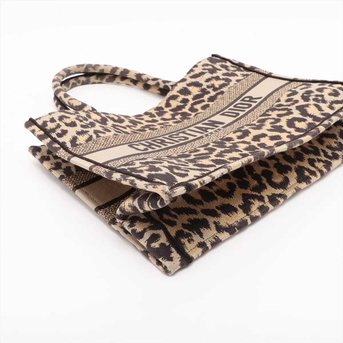 Book Tote Medium Canvas Tote Bag Leopard — view 4