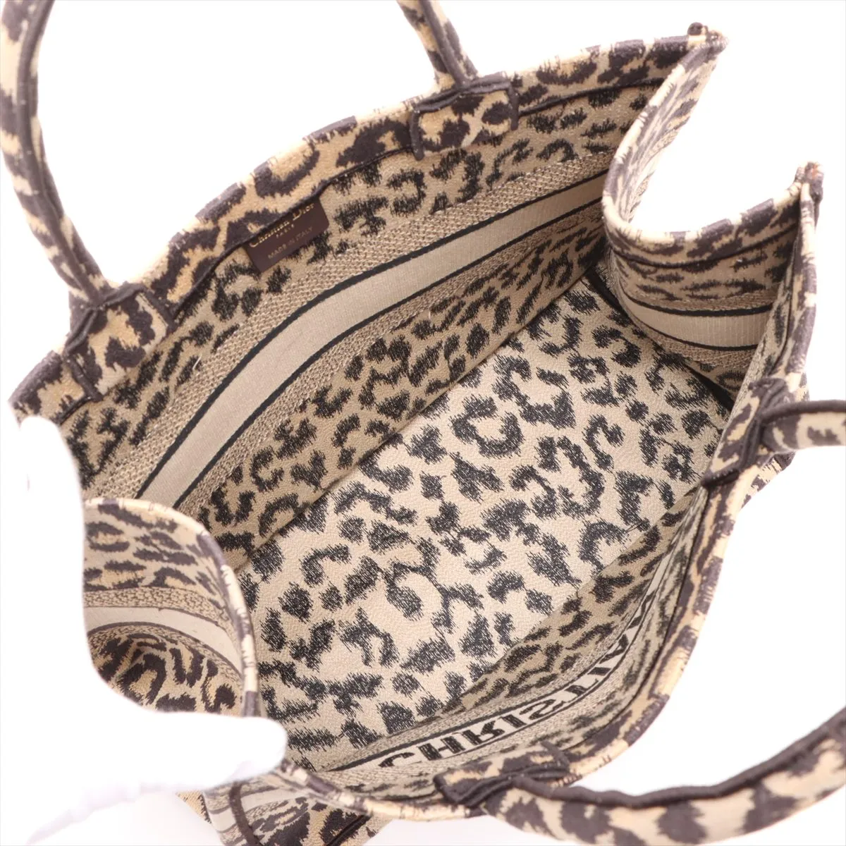 Book Tote Medium Canvas Tote Bag Leopard — view 7