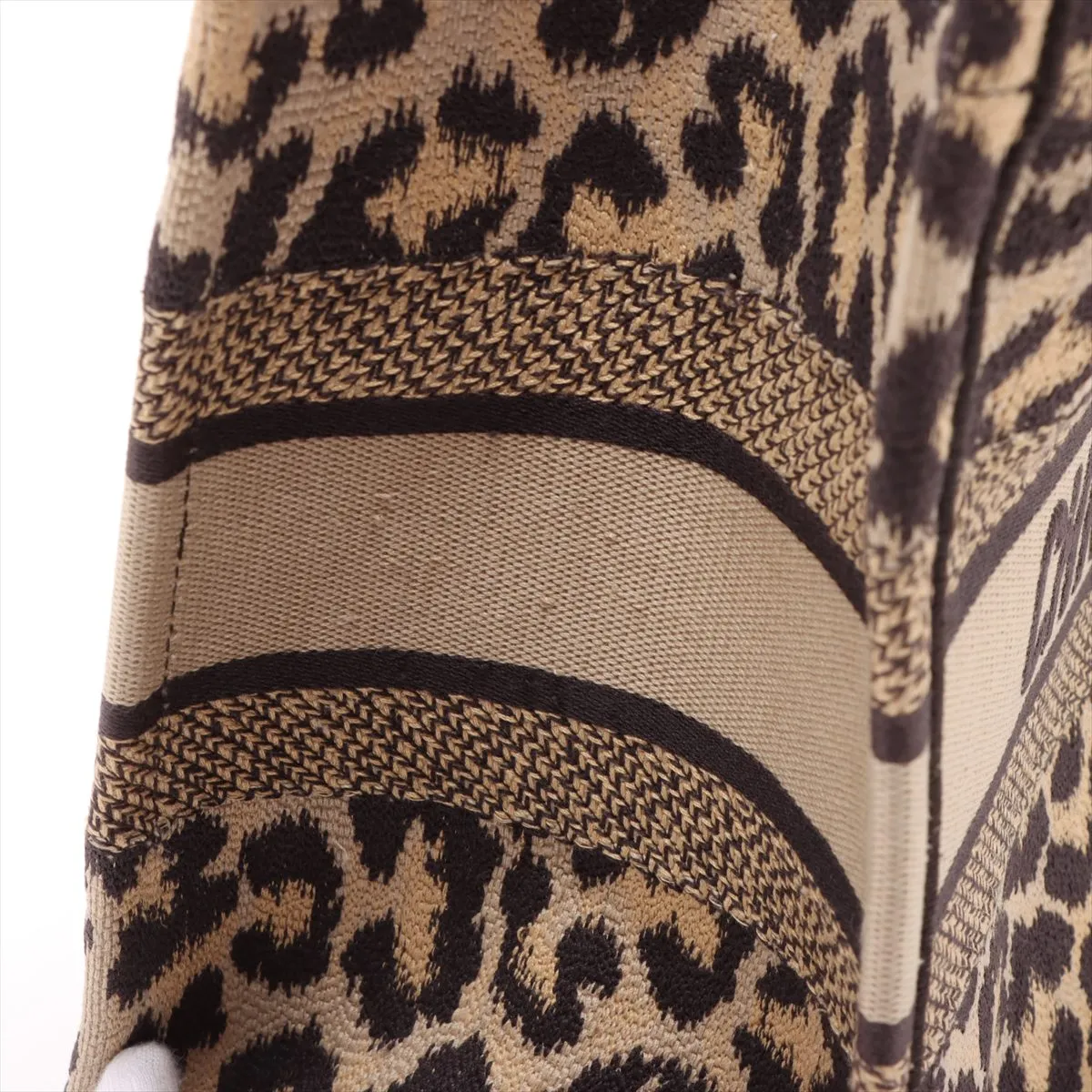 Book Tote Medium Canvas Tote Bag Leopard — view 10