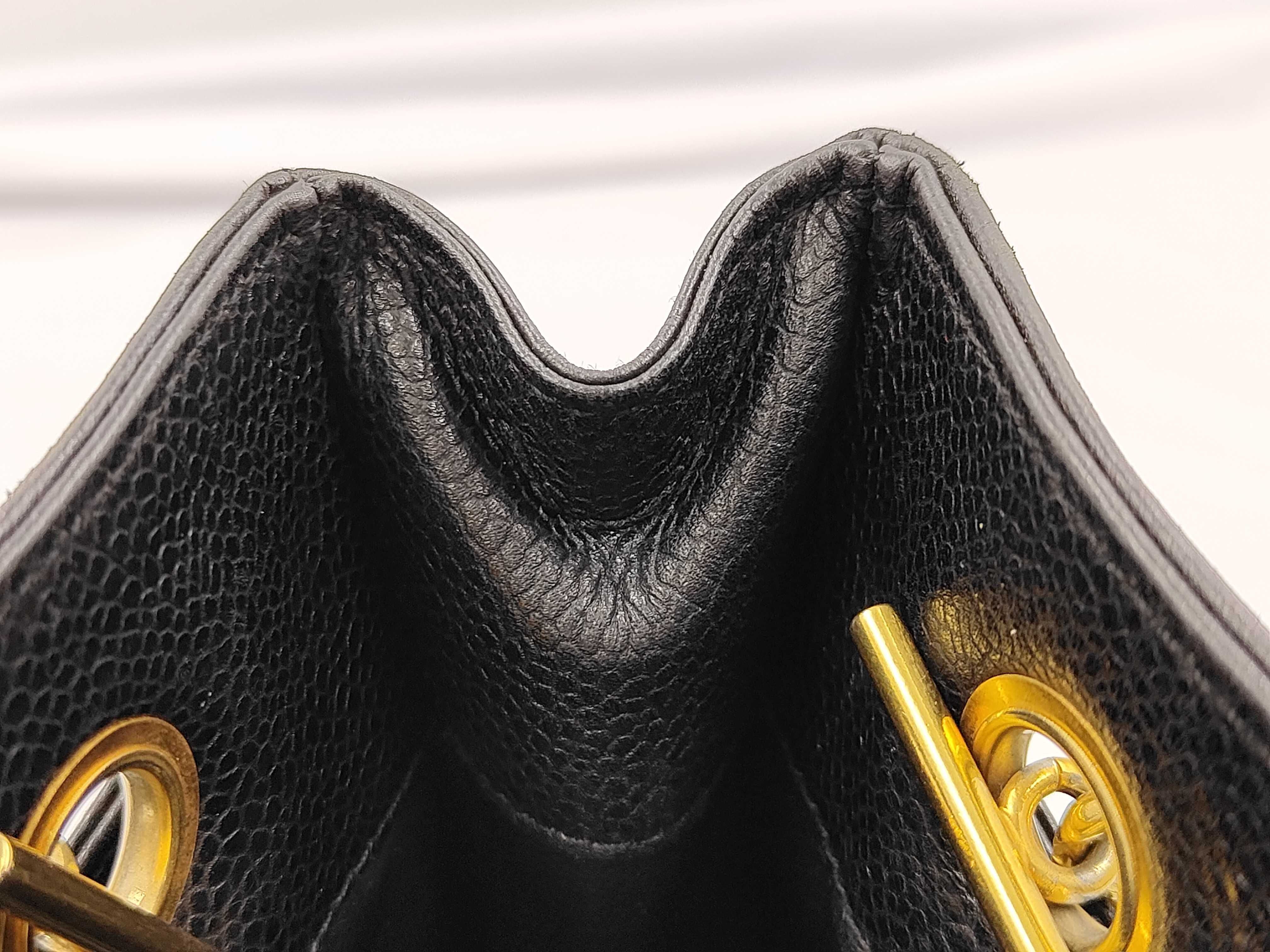 Caviar Skin Chain Shoulder Bag — view 8