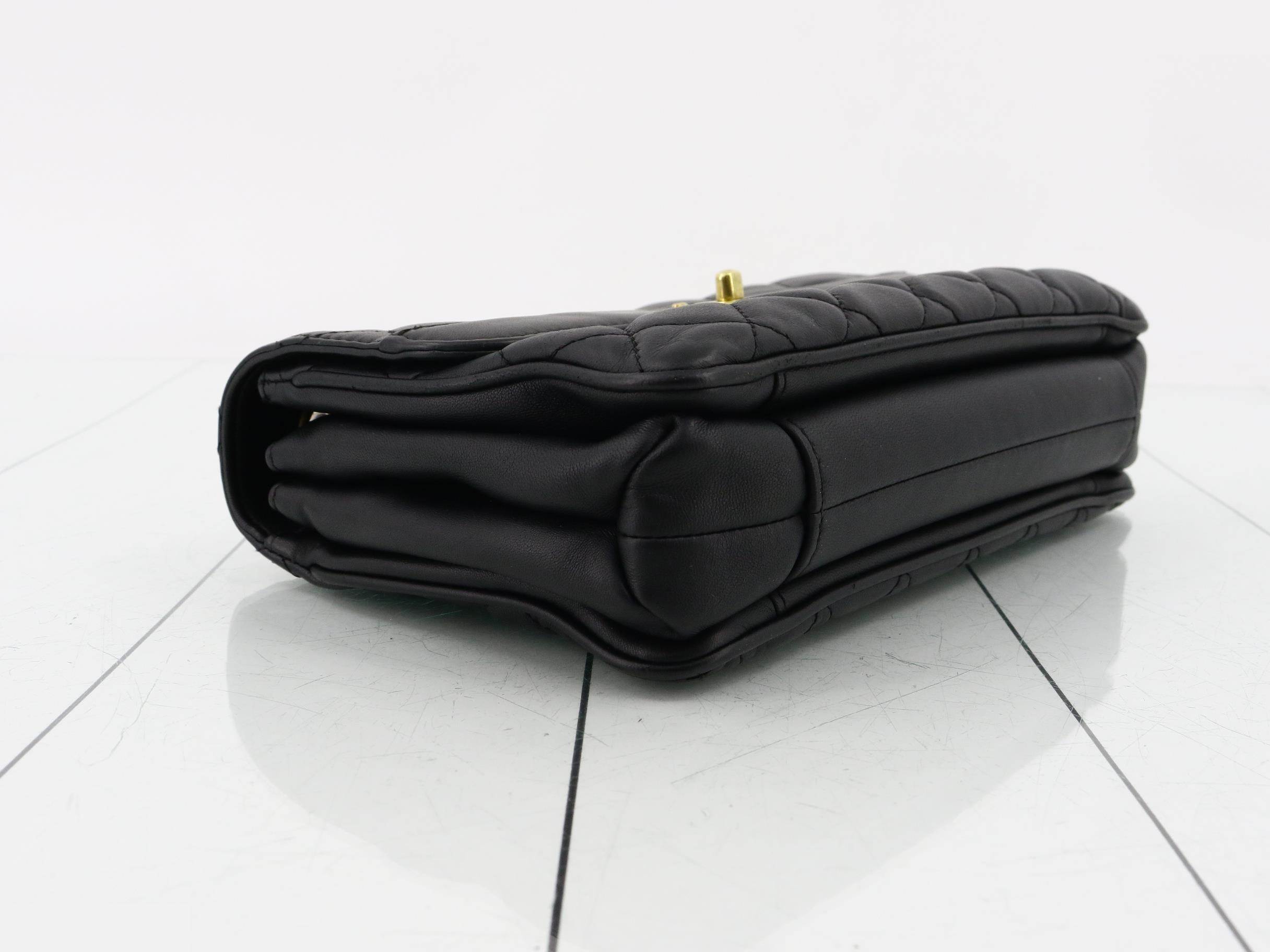 Matelassé Lambskin Turnlock Double Chain Shoulder Bag — view 5