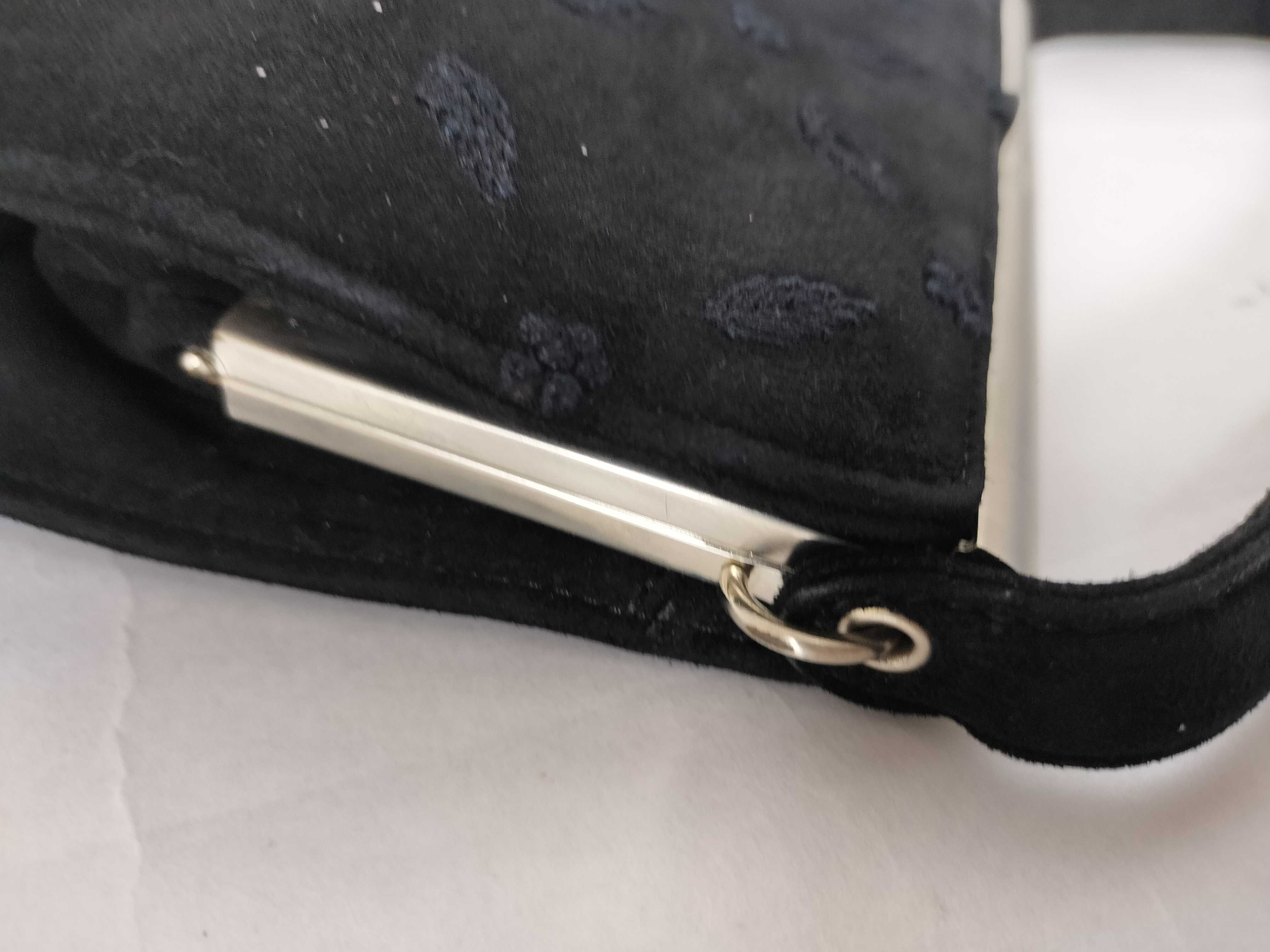 Suede Clasp Handbag with Floral Embroidery — view 5