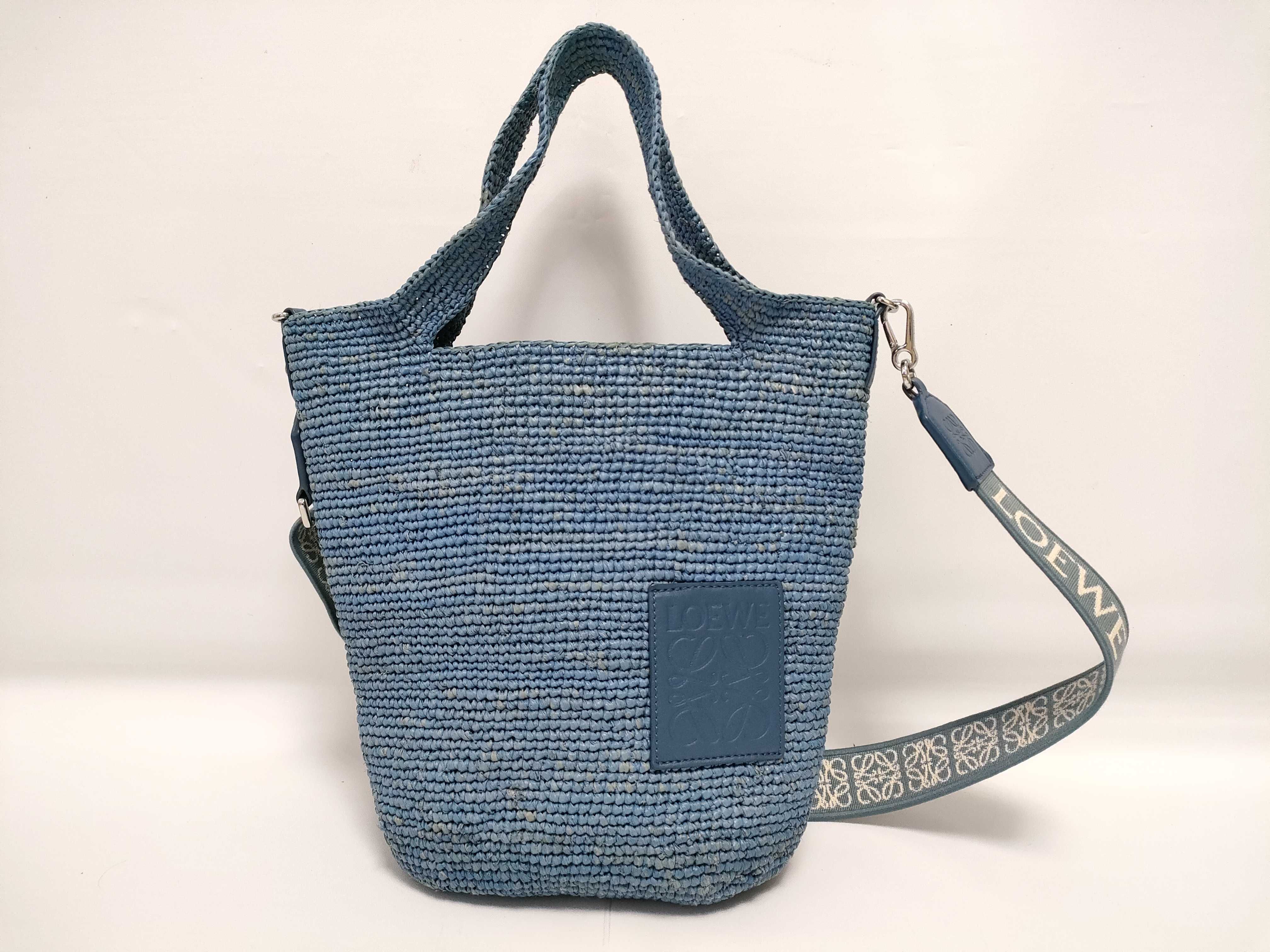 Raffia Slit Bag 2-Way Handbag