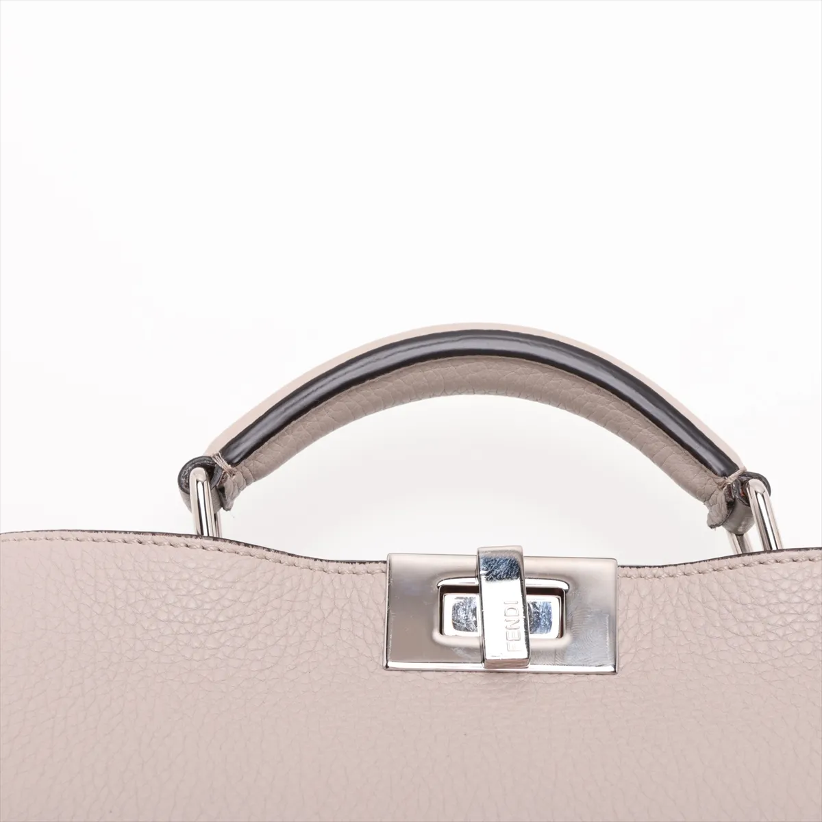 Peekaboo I.U Small Leather 2-Way Handbag, Beige x Green, 7VA530 (Pending Registration) — view 6