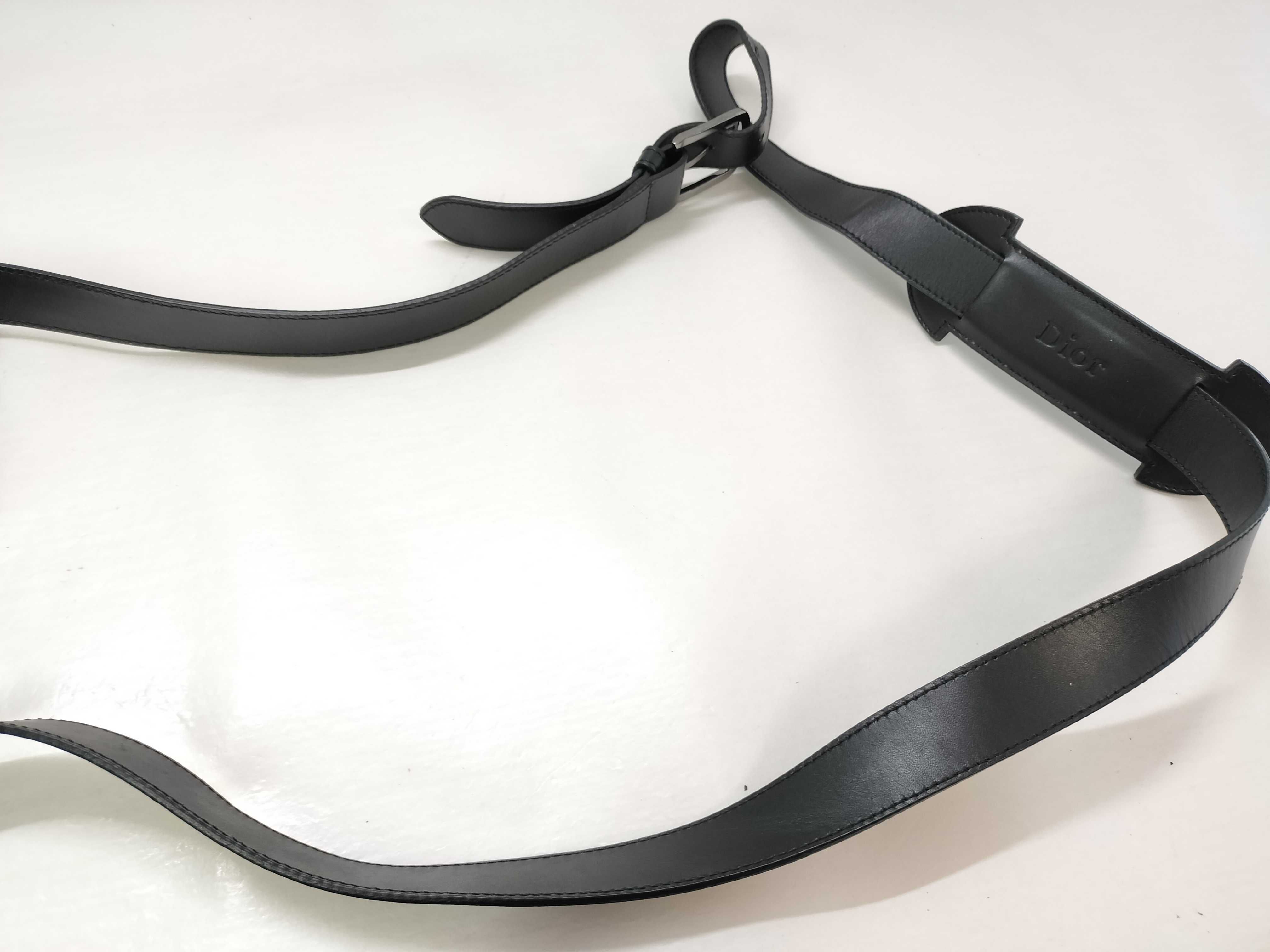 Trotter Christian Dior Trotter Canvas x Leather Shoulder Bag Black Shoulder Bag — view 3