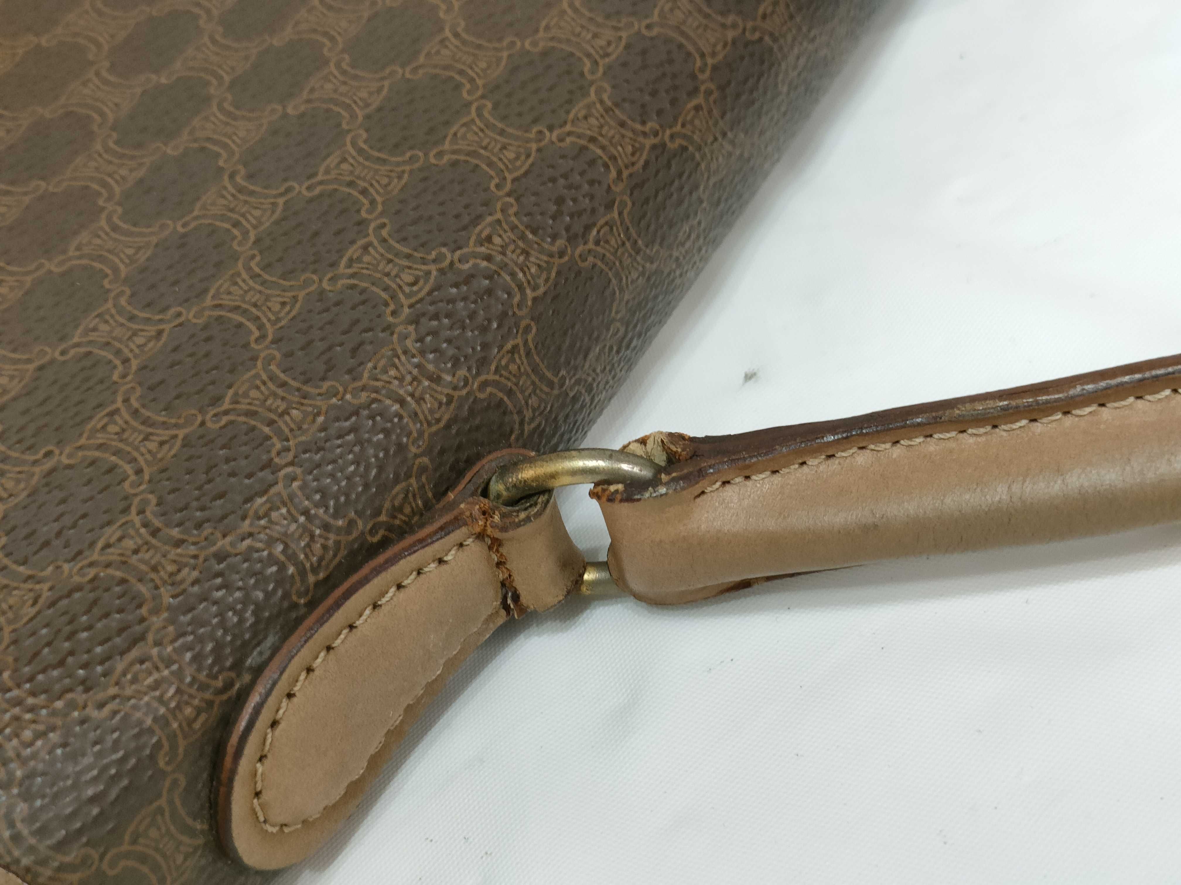 Macadam PVC x Leather Handbag, Brown — view 4