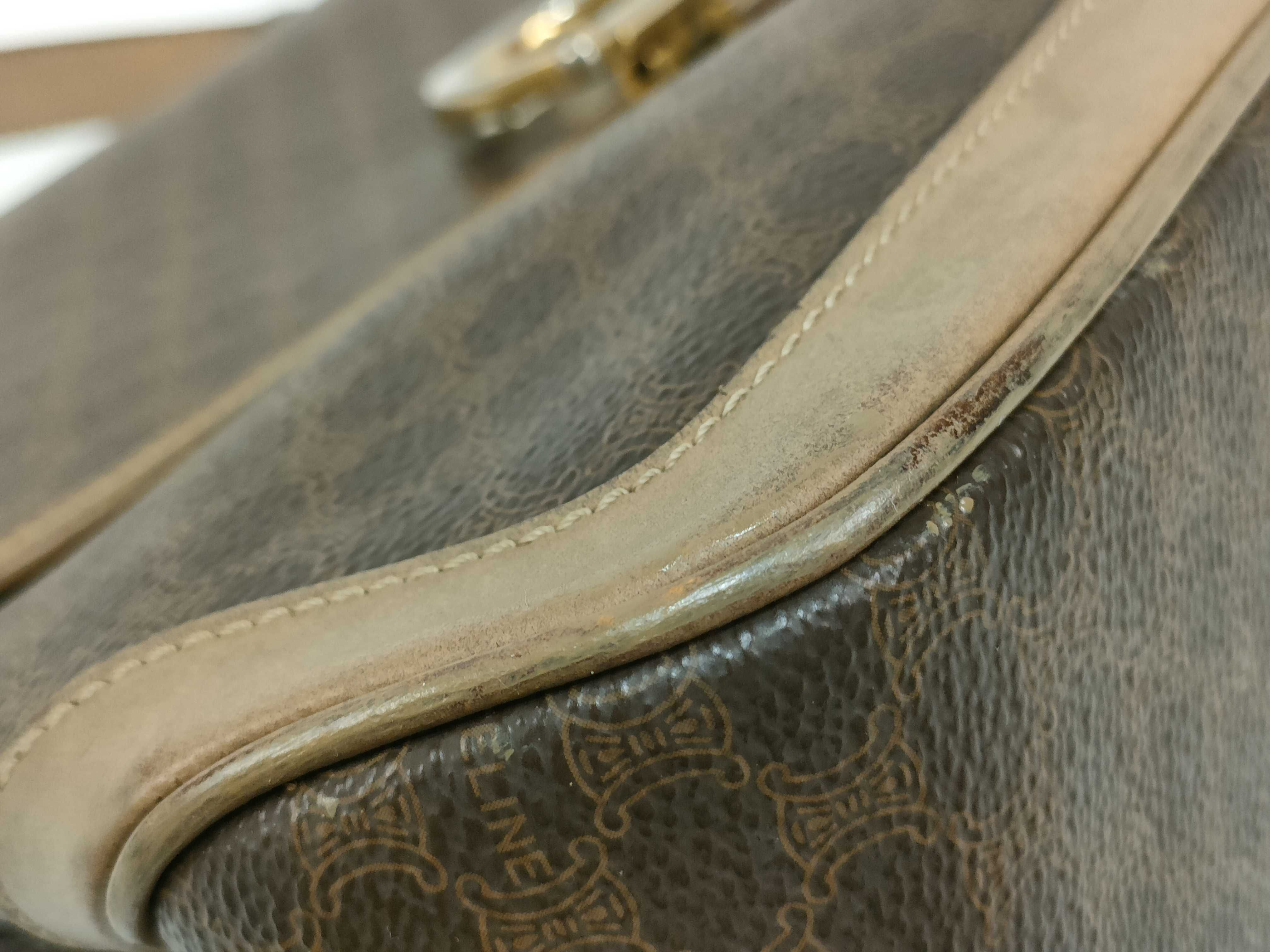 Macadam PVC x Leather Handbag, Brown — view 7