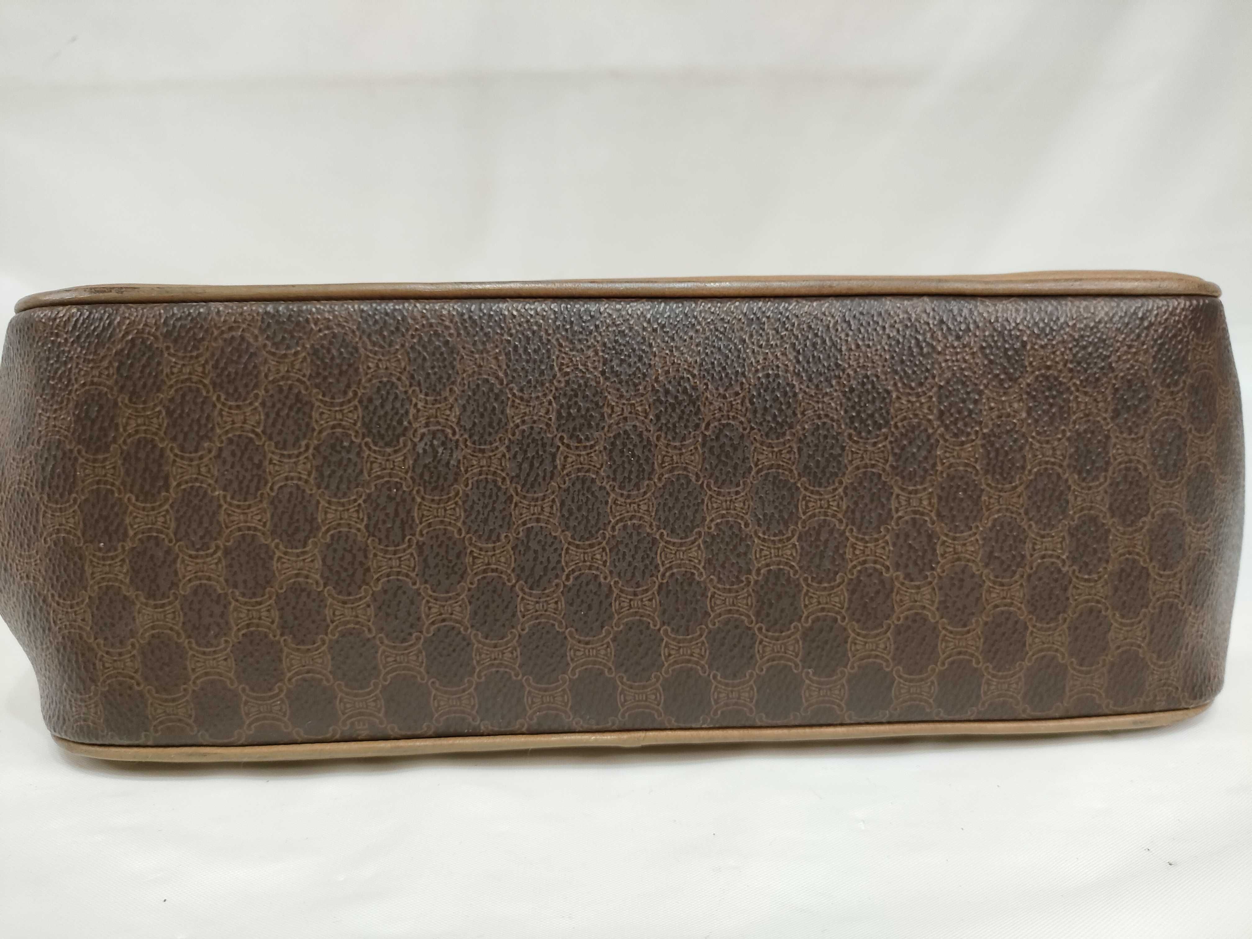 Macadam PVC x Leather Handbag, Brown — view 9