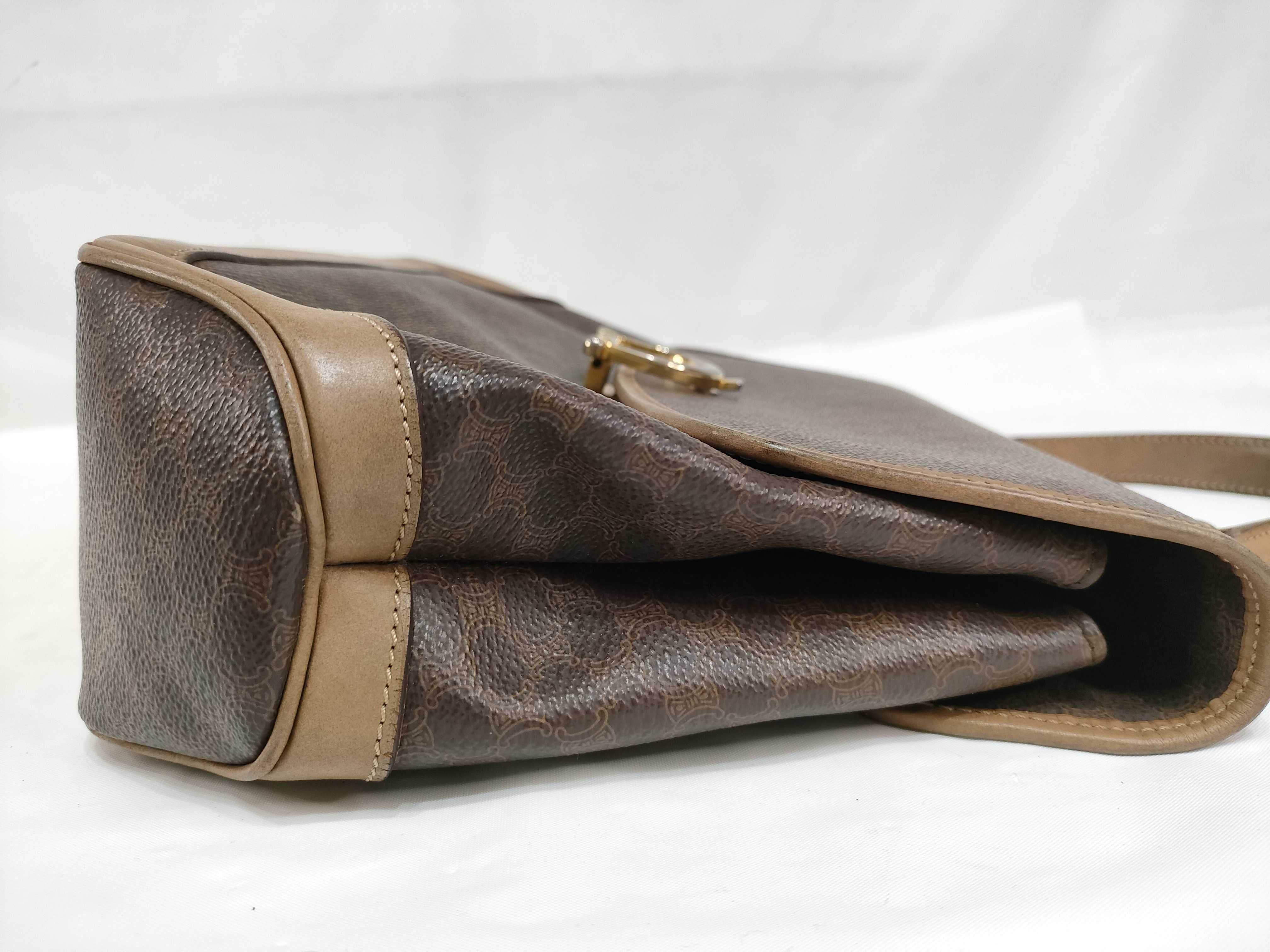 Macadam PVC x Leather Handbag, Brown — view 10