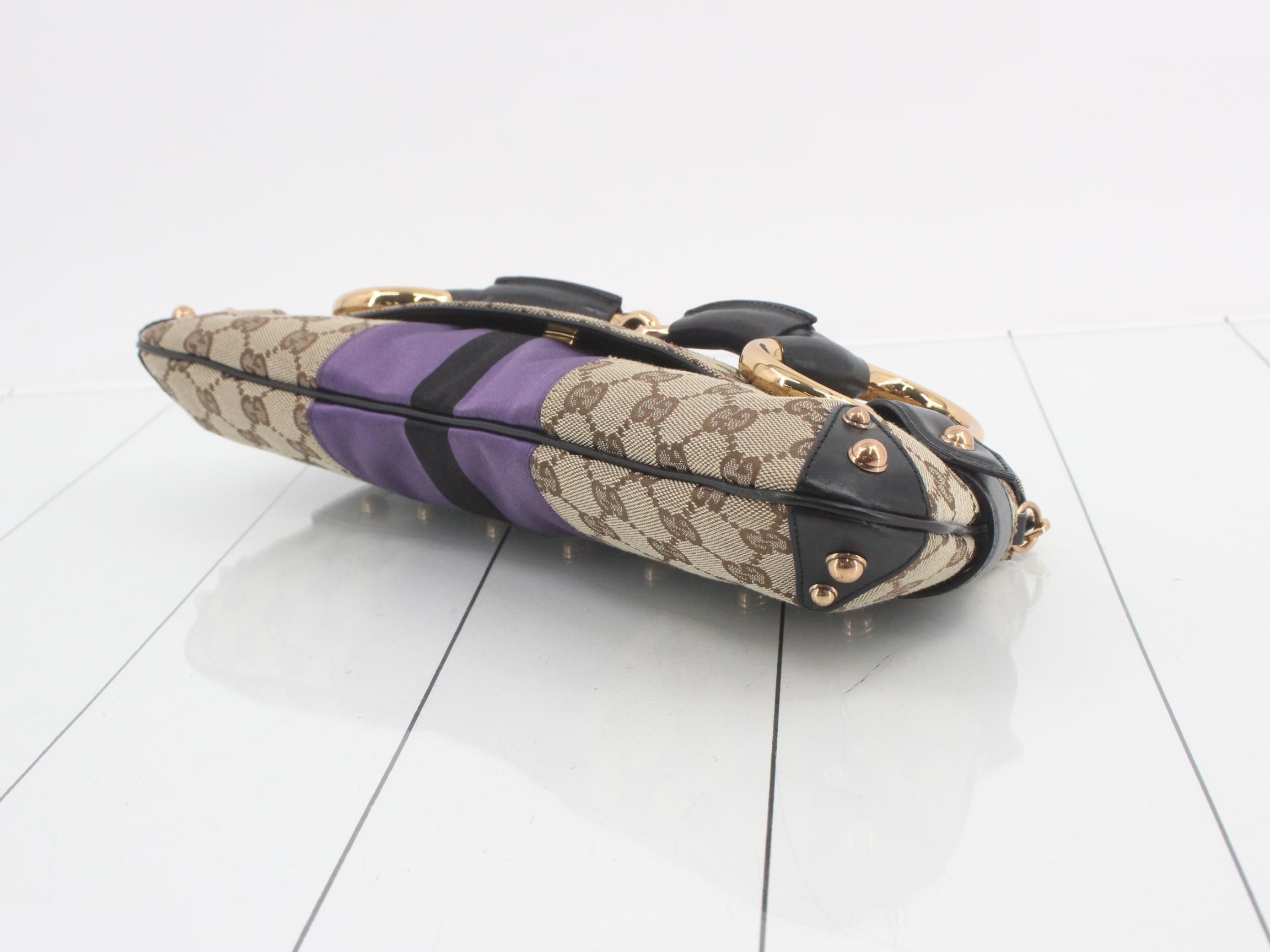129698 Horsebit Bamboo Chain Purple W38H15 — view 6