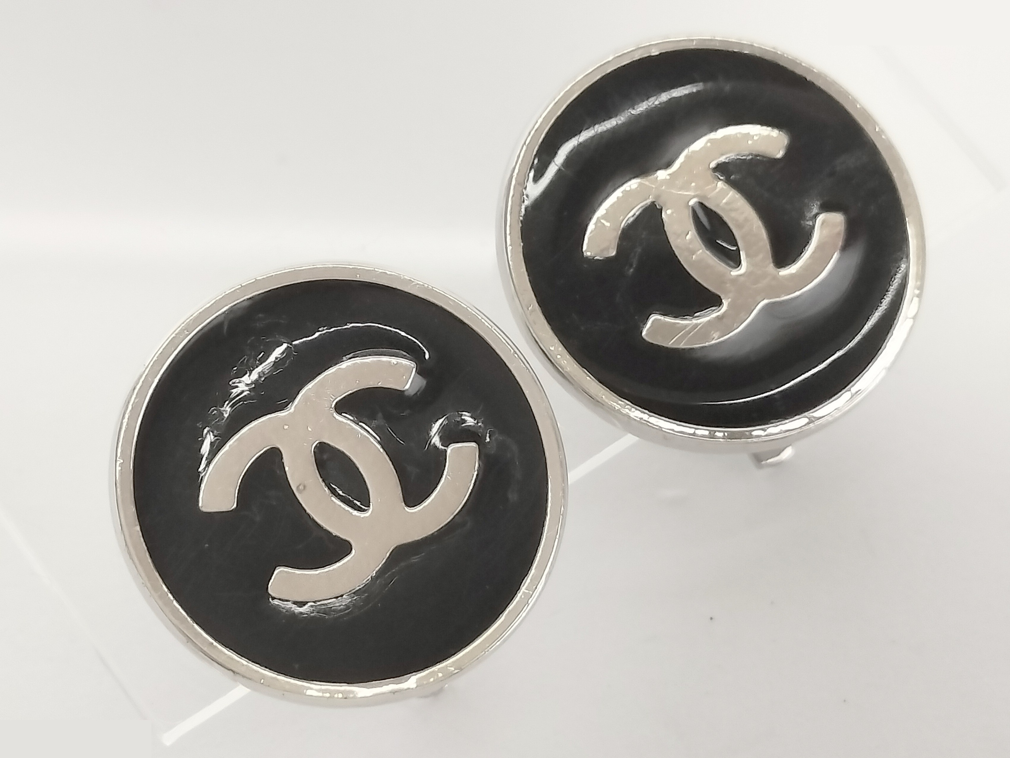 Coco Black Silver Earrings — view 6
