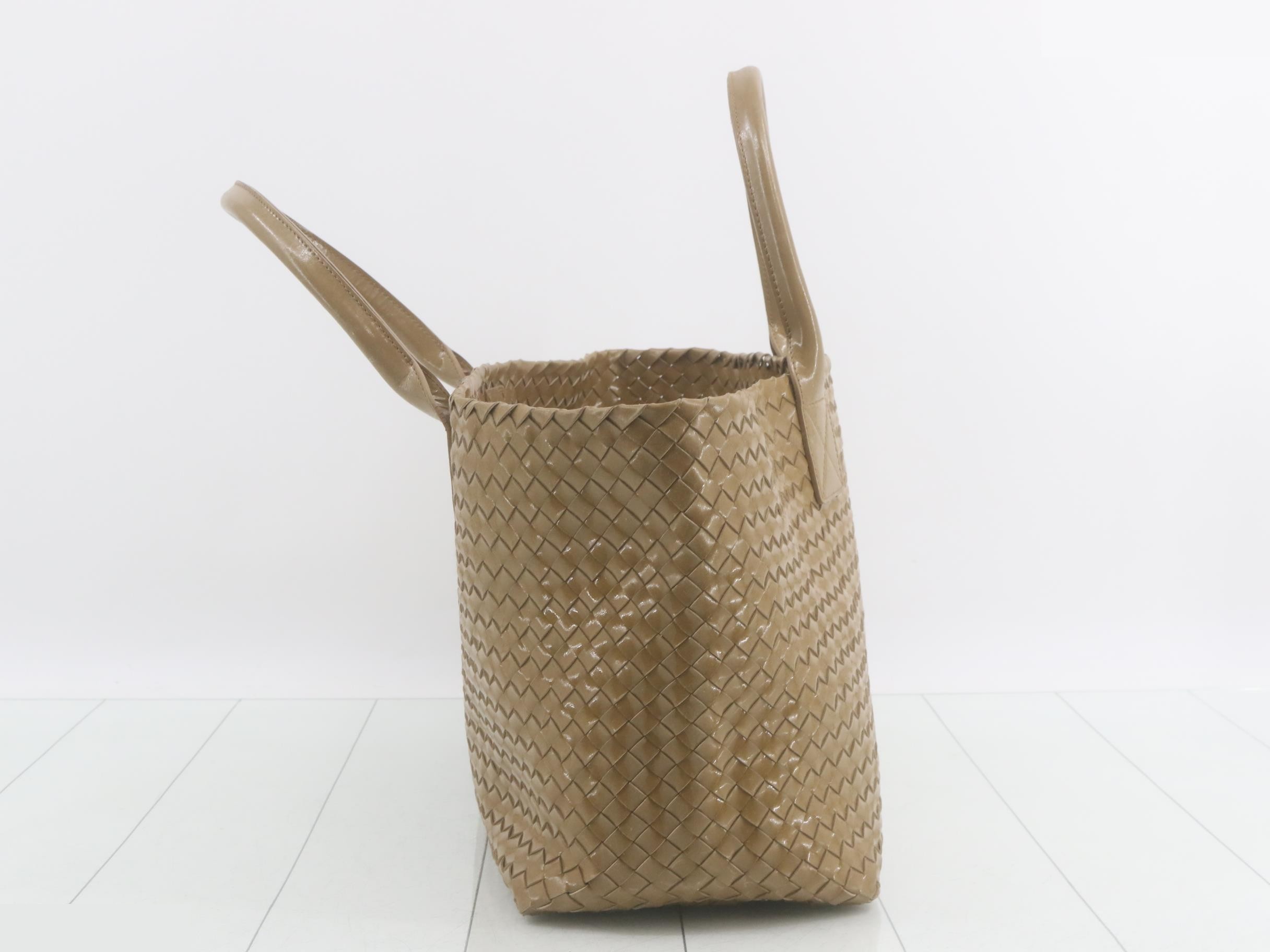 Intrecciato tote bag, enamel — view 4
