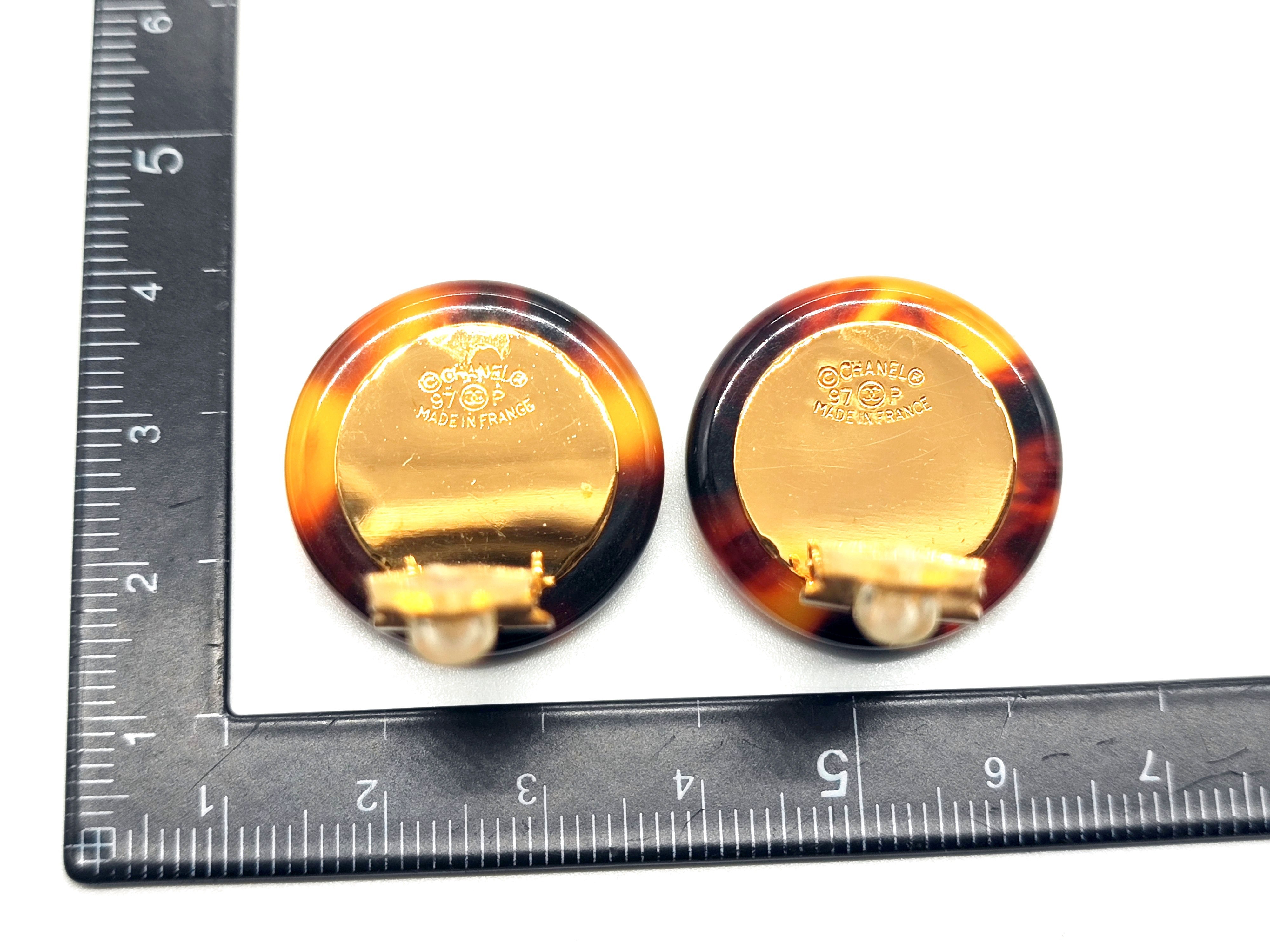Mademoiselle Tortoiseshell Earrings 97P — view 3