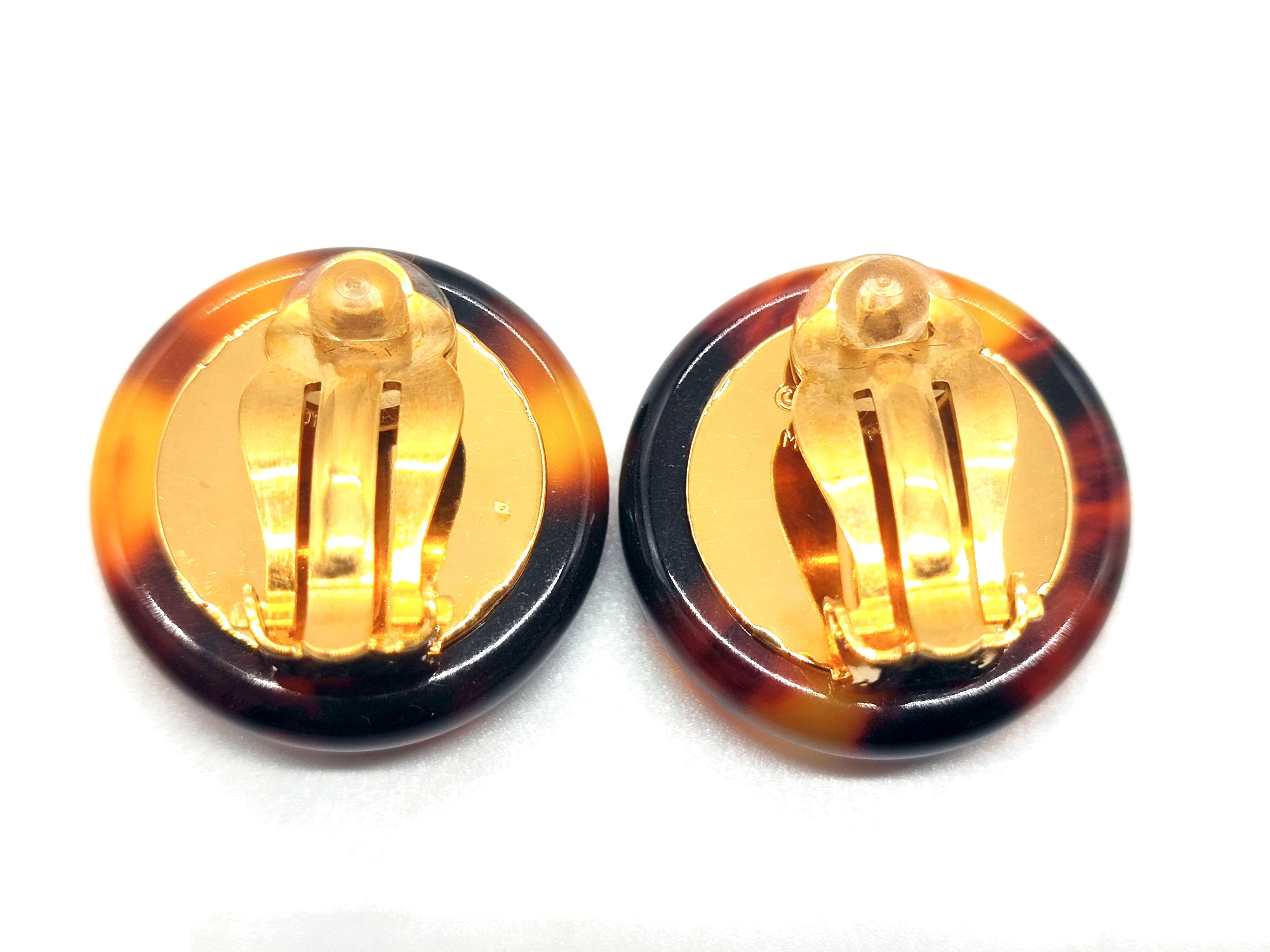 Mademoiselle Tortoiseshell Earrings 97P — view 4