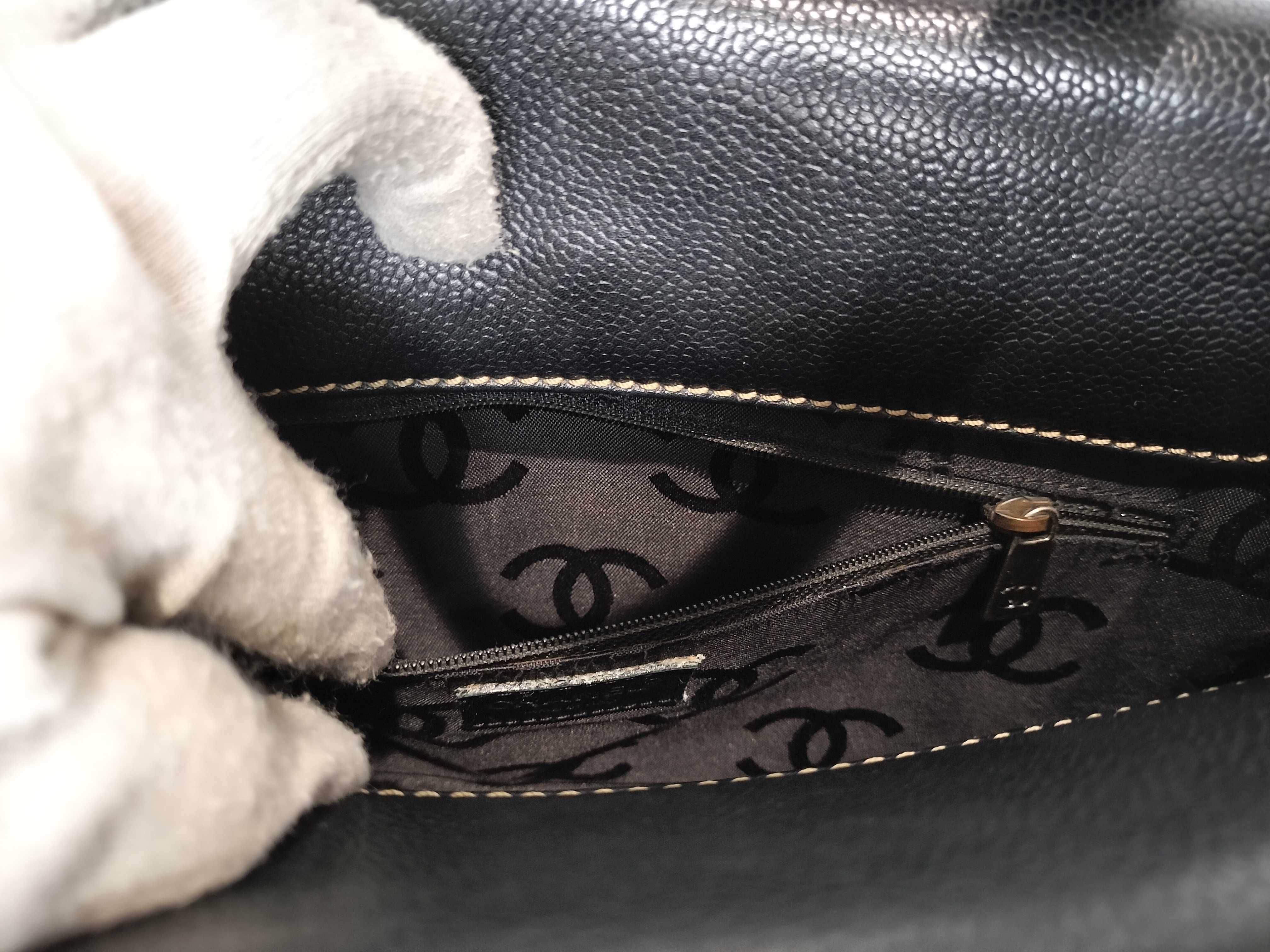 Caviar Skin Wild Stitch Tote Flap Handbag — view 10