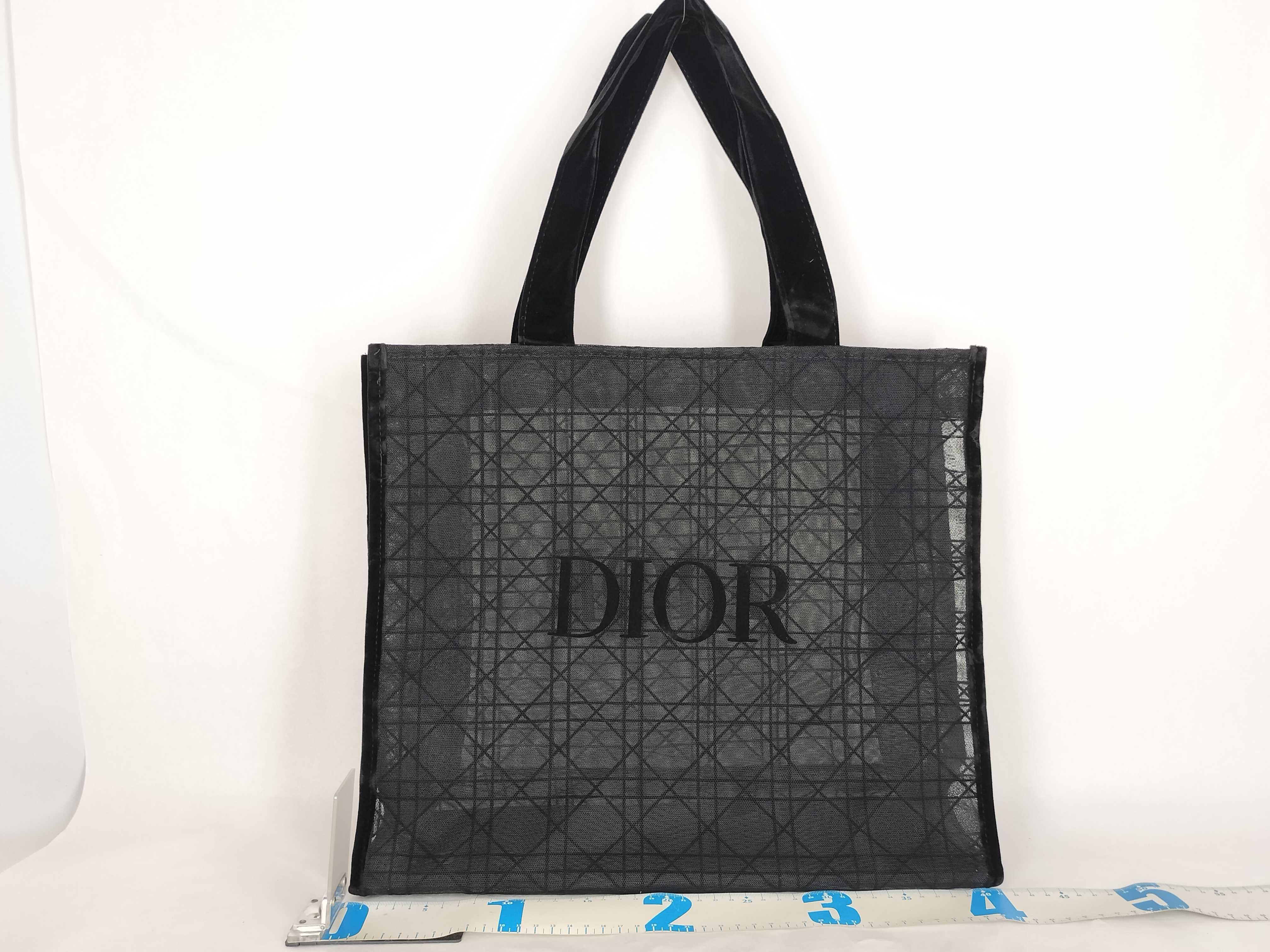 Christian Tote Bag Christian Dior Mesh Tote Novelty Tote Bag — view 2