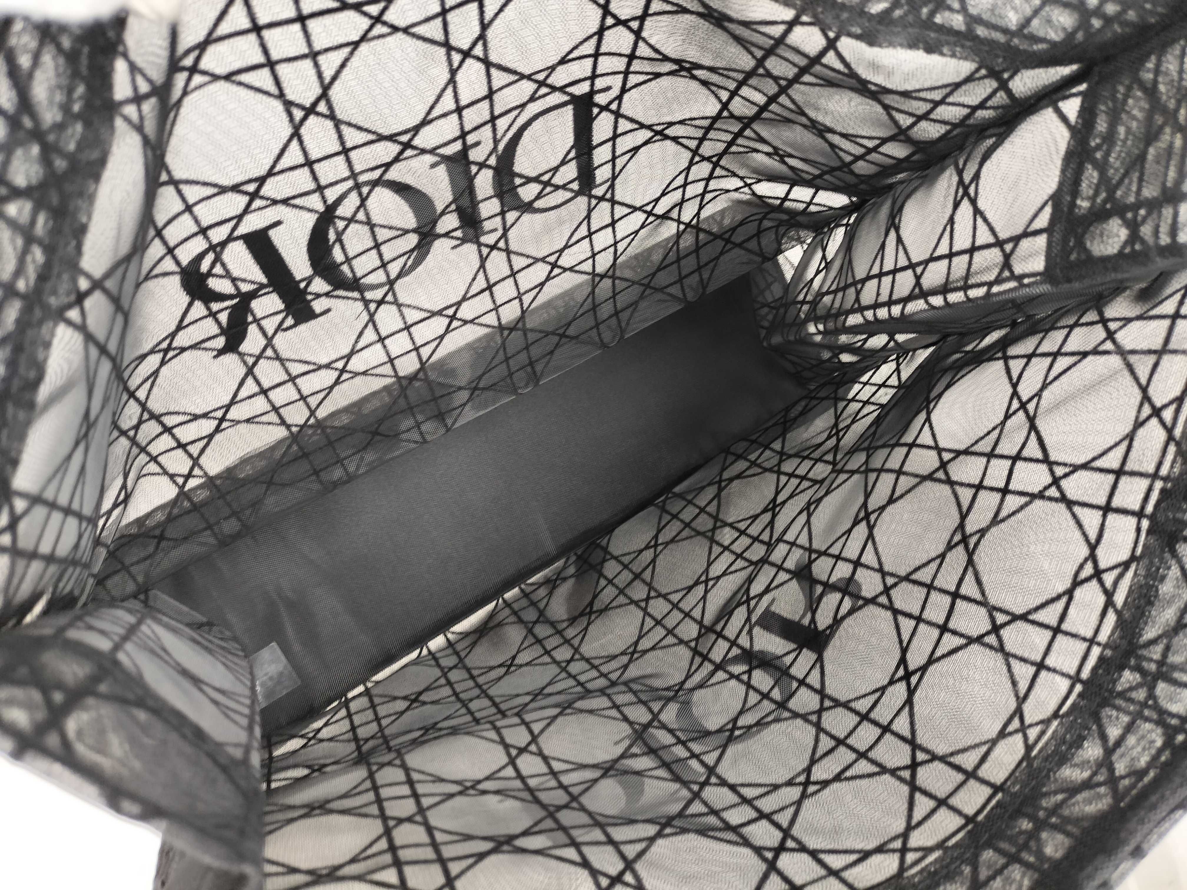 Christian Tote Bag Christian Dior Mesh Tote Novelty Tote Bag — view 9