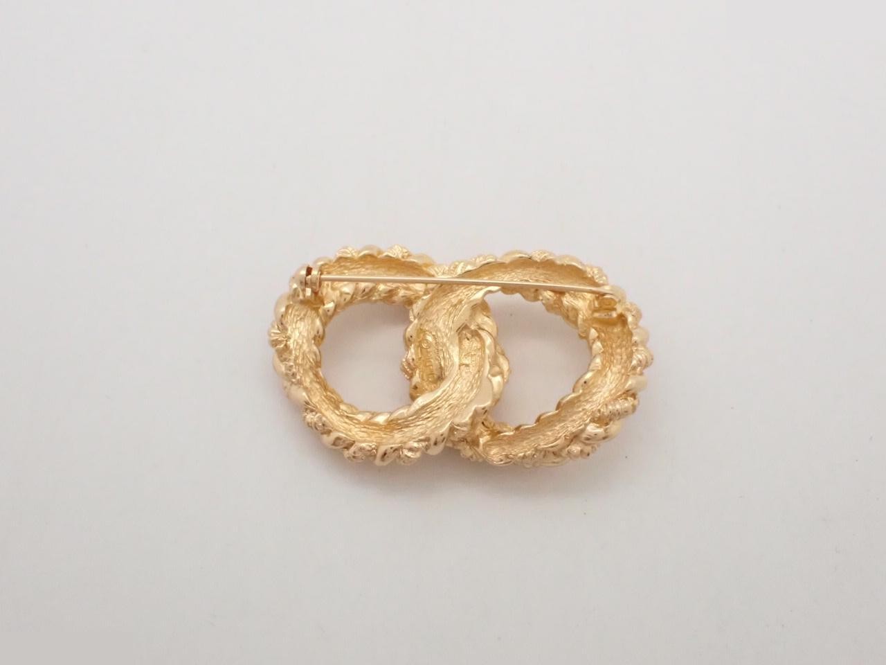Double Rope Brooch, Rope, Gold, DIOR — view 2
