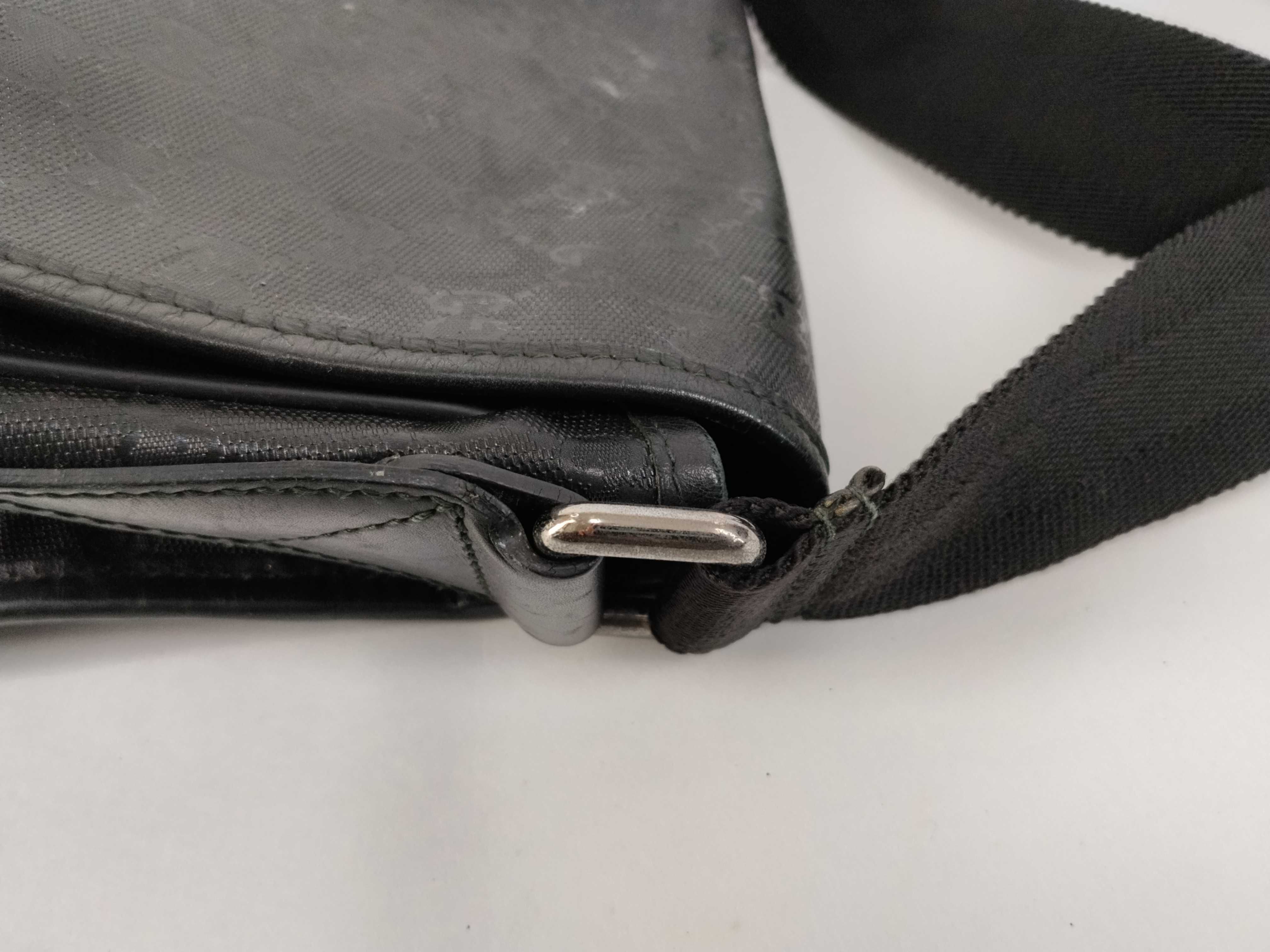 GG Supreme PVC x Leather Messenger Shoulder Bag — view 5