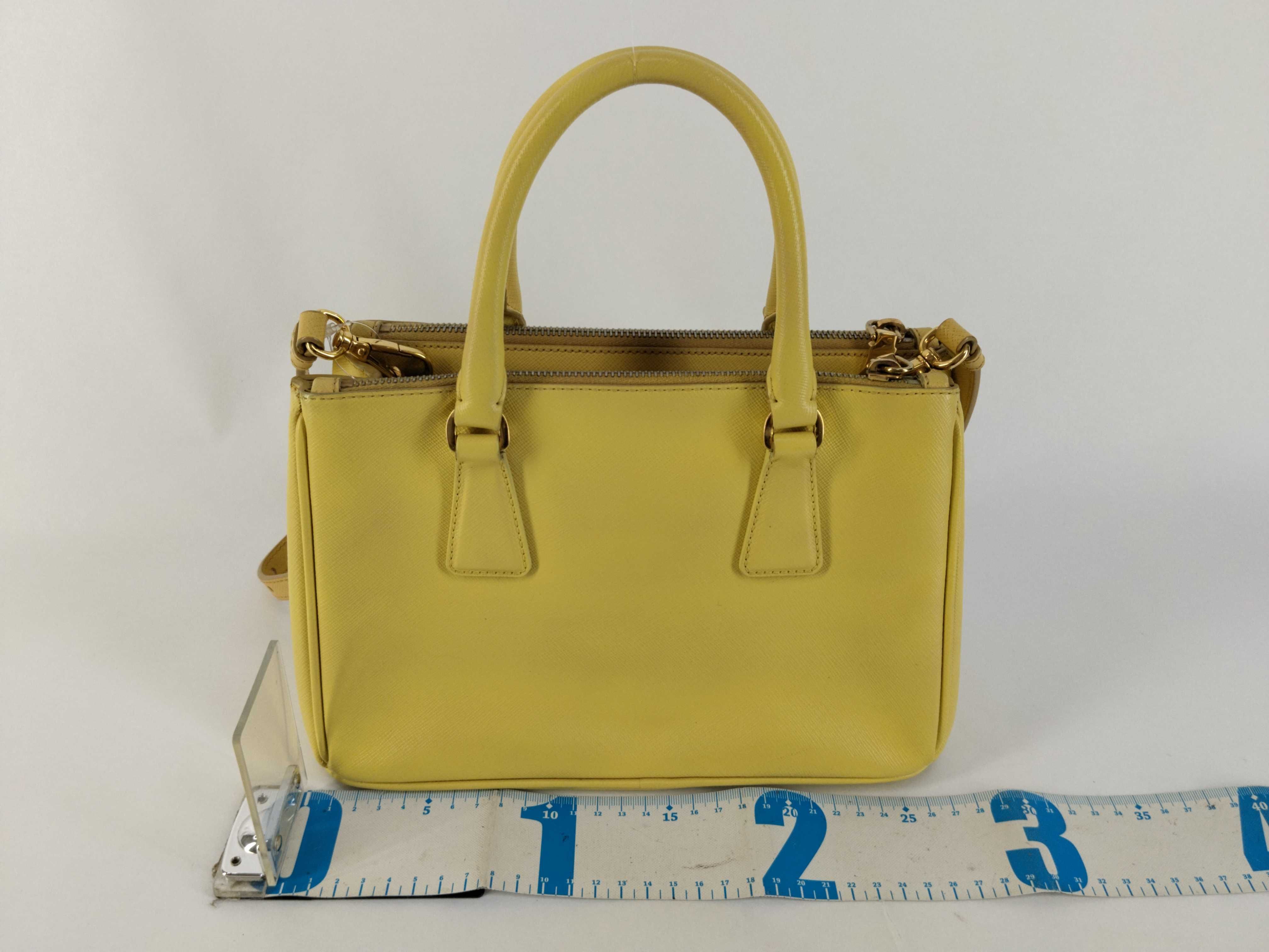 Galleria Saffiano Yellow Gold Handbag — view 2